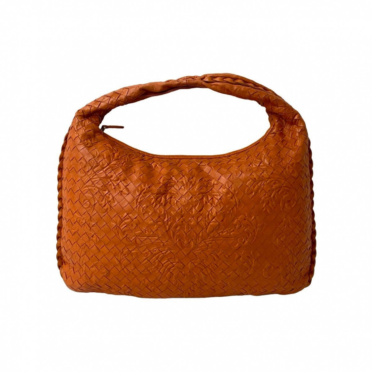 BOTTEGAVENETA Handbag leather Orange Hobo