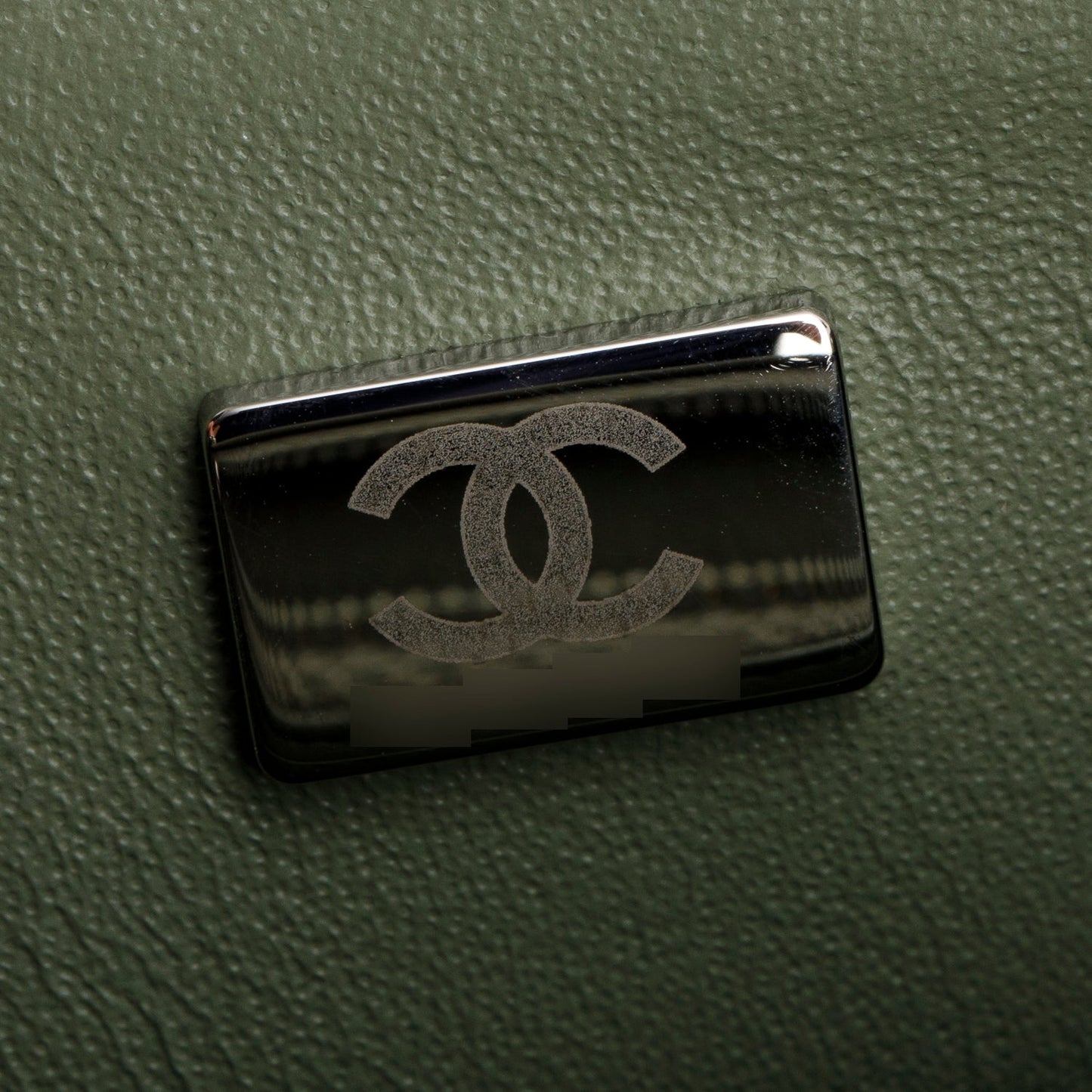 Chanel Oliver Green Quilted Lambskin Classic Mini Rectangular Flap Bag
