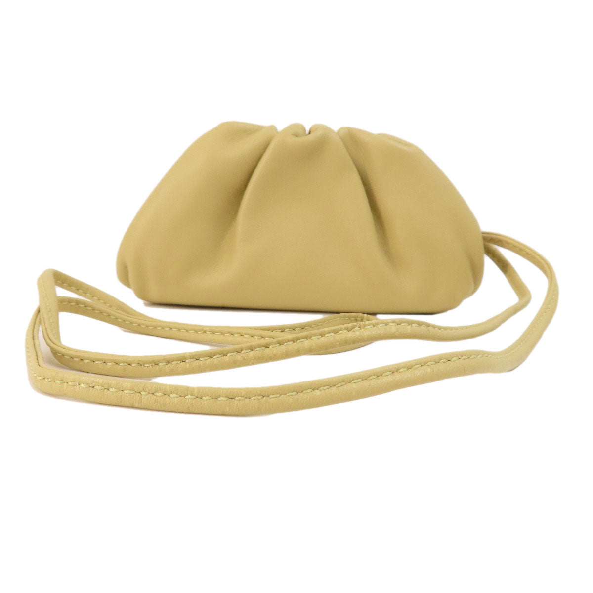 BOTTEGAVENETA Coin case Calfskin beige Mini the pouch Women