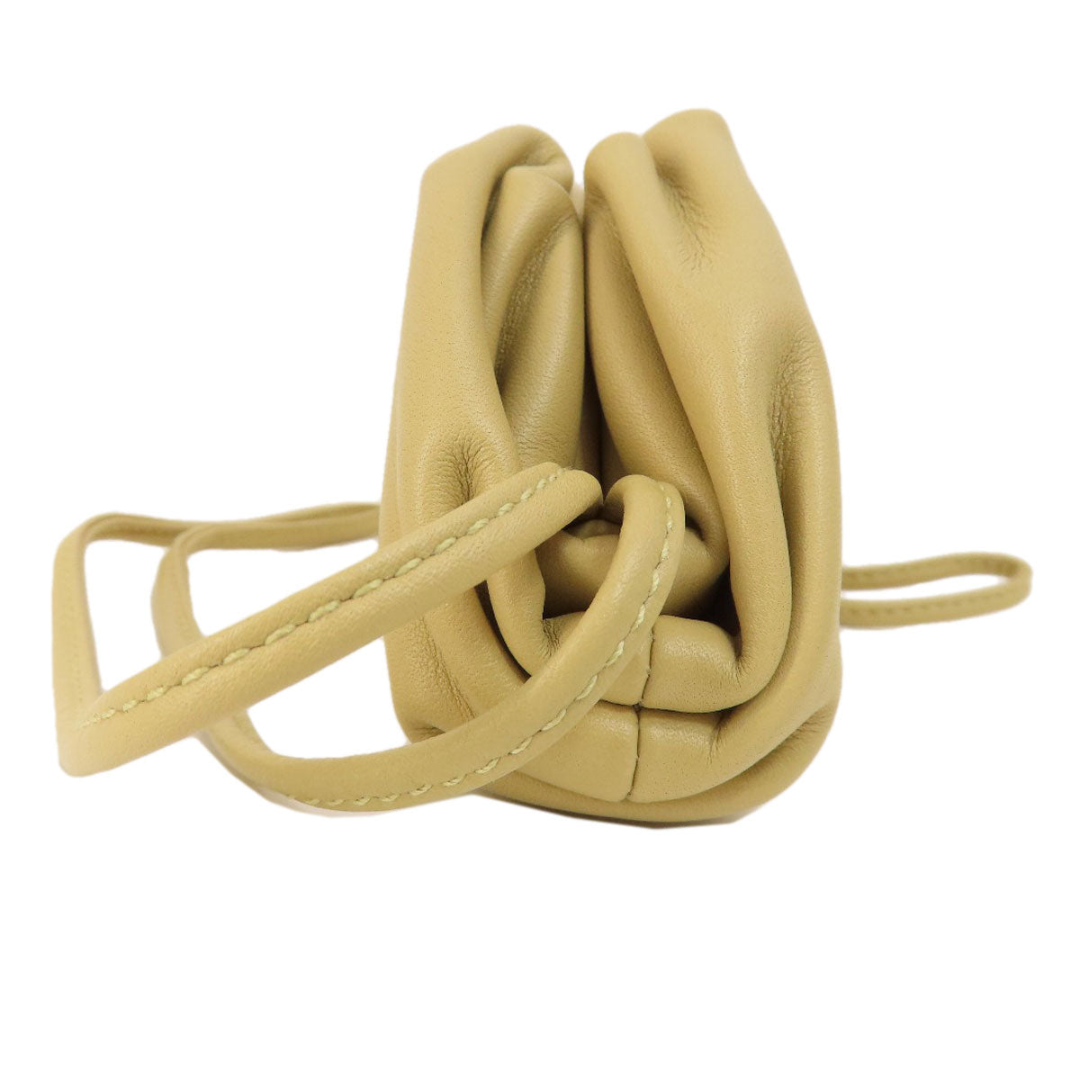 BOTTEGAVENETA Coin case Calfskin beige Mini the pouch Women