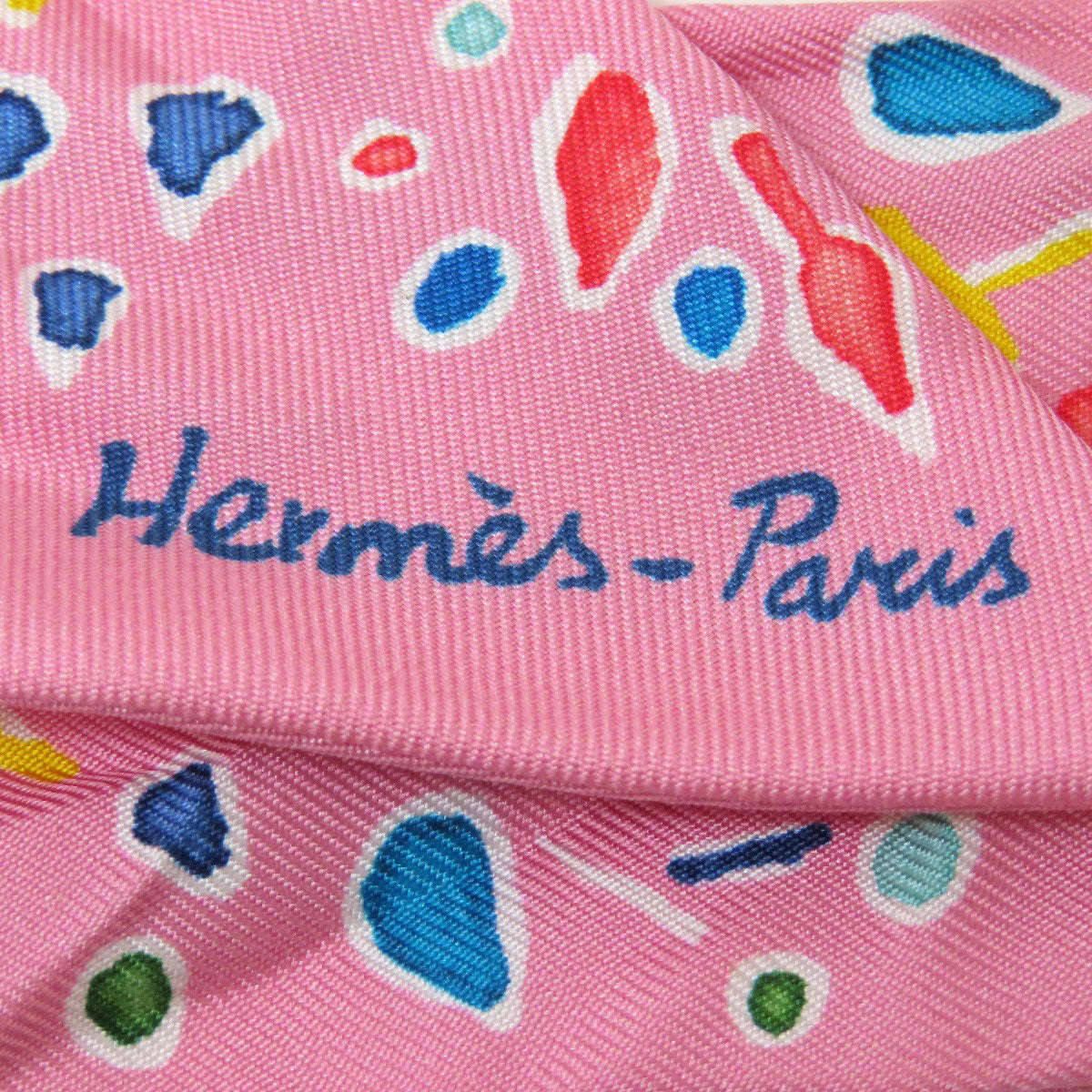 HERMES scarf silk pink Twilly Women