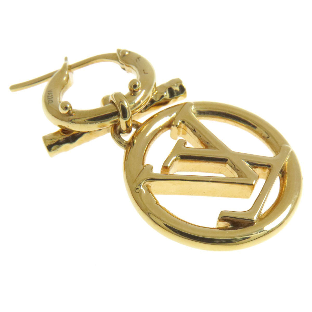 LOUIS VUITTON Pierce M00613 metallic gold Bookle Dreille Baby Louise Women