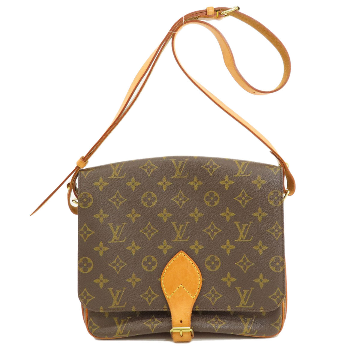 LOUIS VUITTON Shoulder Bag M51252 Monogram canvas Brown Cartouchiere monogram Women