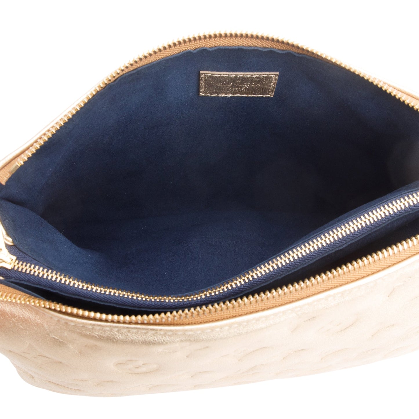 Louis Vuitton 2021 Gold Monogram Embossed Lambskin Leather Coussin PM
