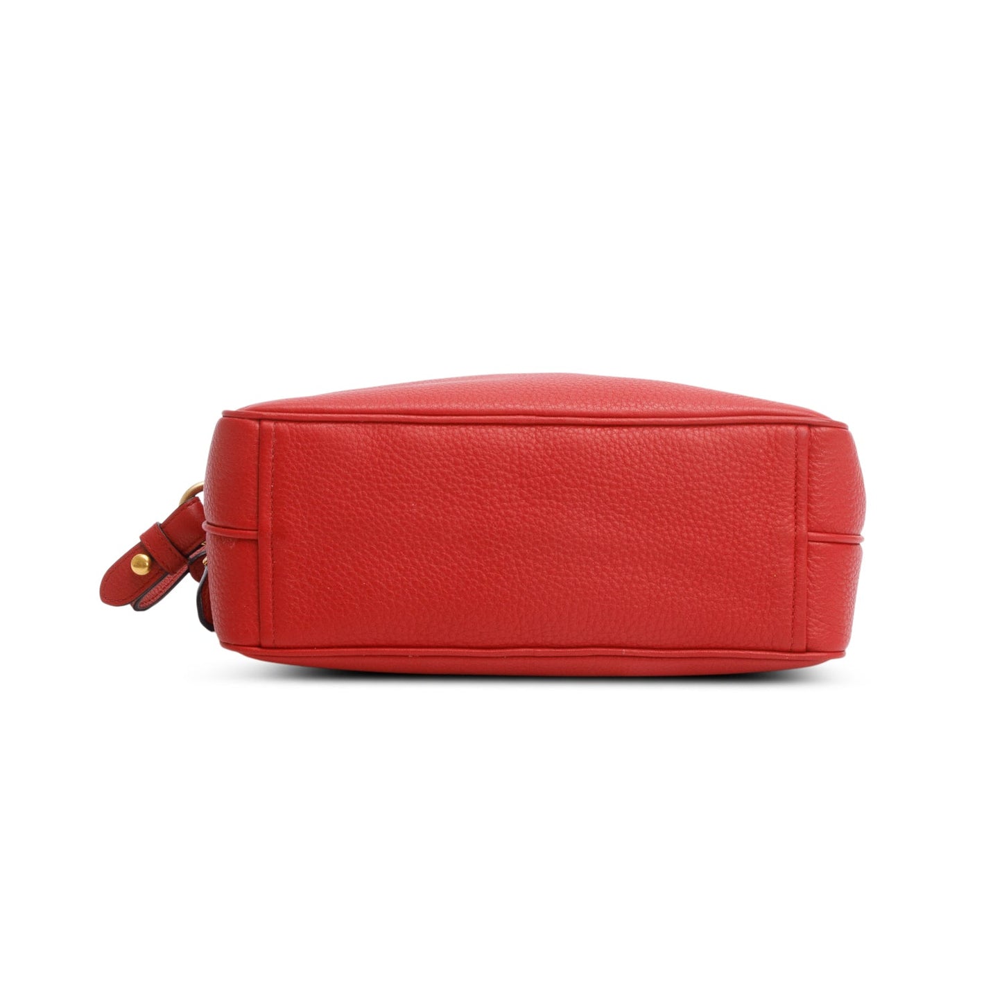 Prada Red Vitello Phenix Leather Camera Bag