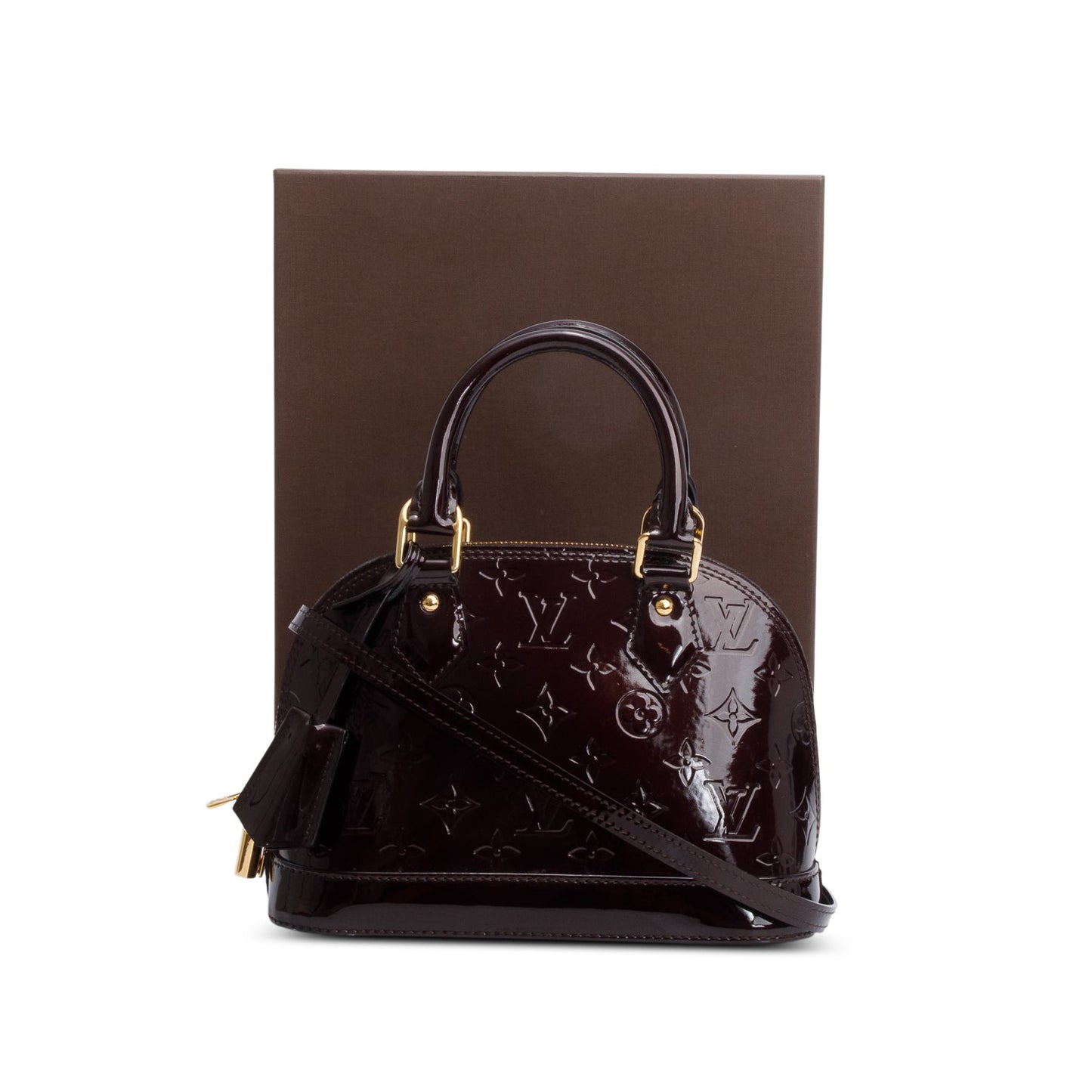 Louis Vuitton Amarante Monogram Vernis Leather Alma BB