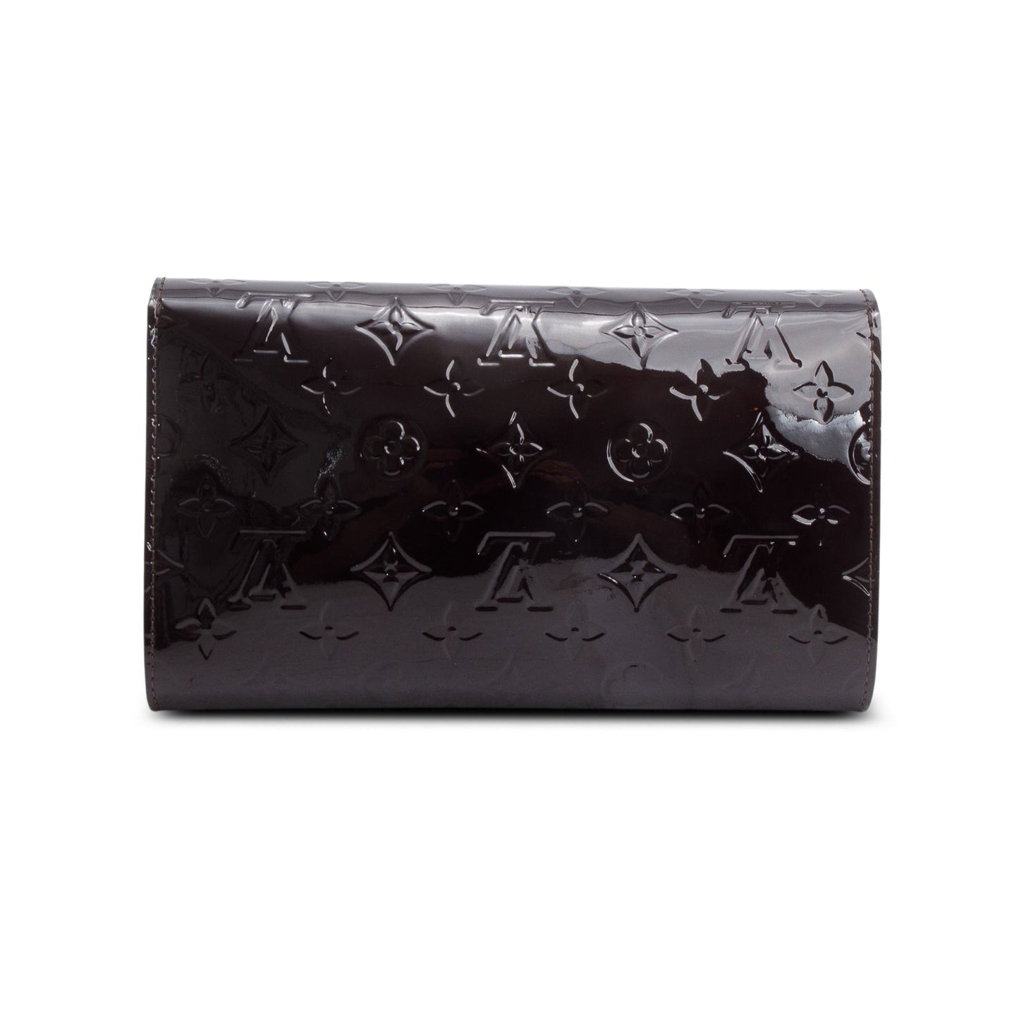 Louis Vuitton Burgundy Monogram Vernis Mira Chain Wallet