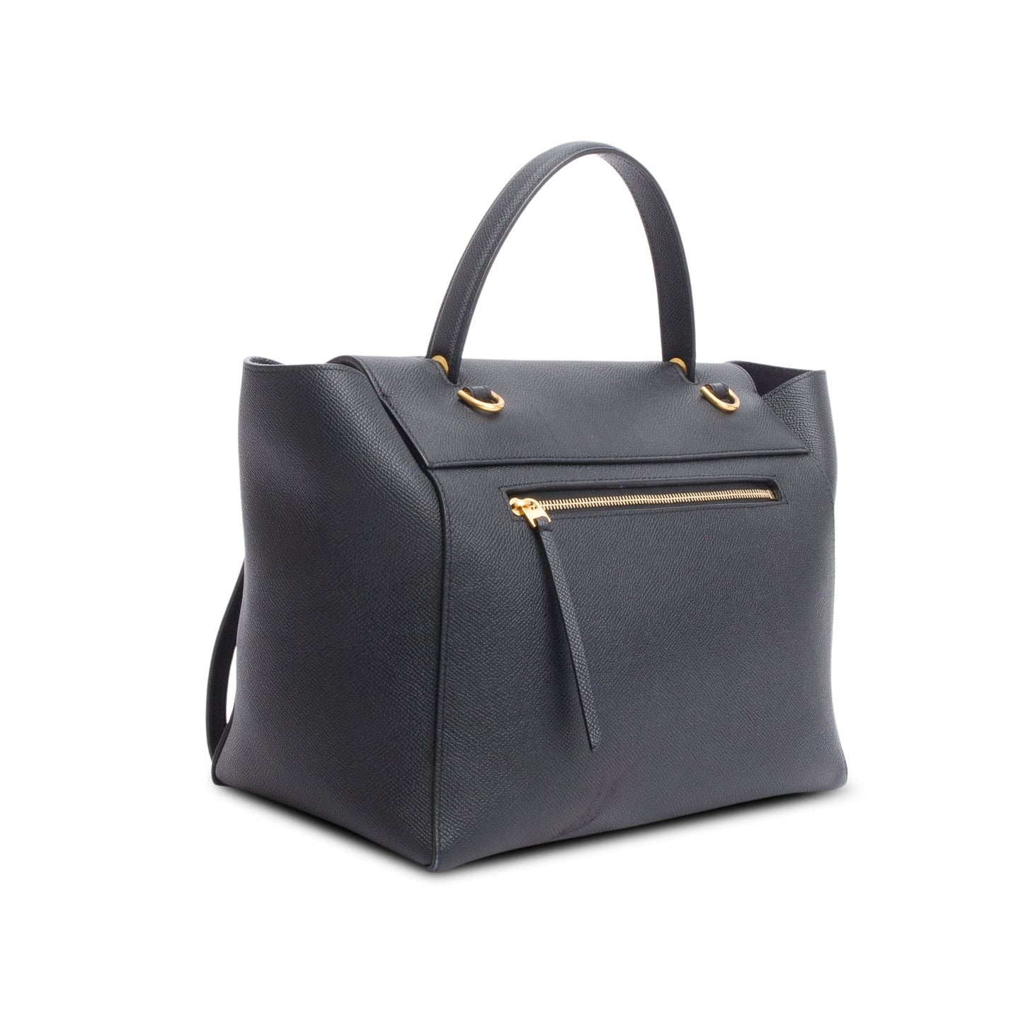 Celine Black Grained Leather Mini Belt Bag