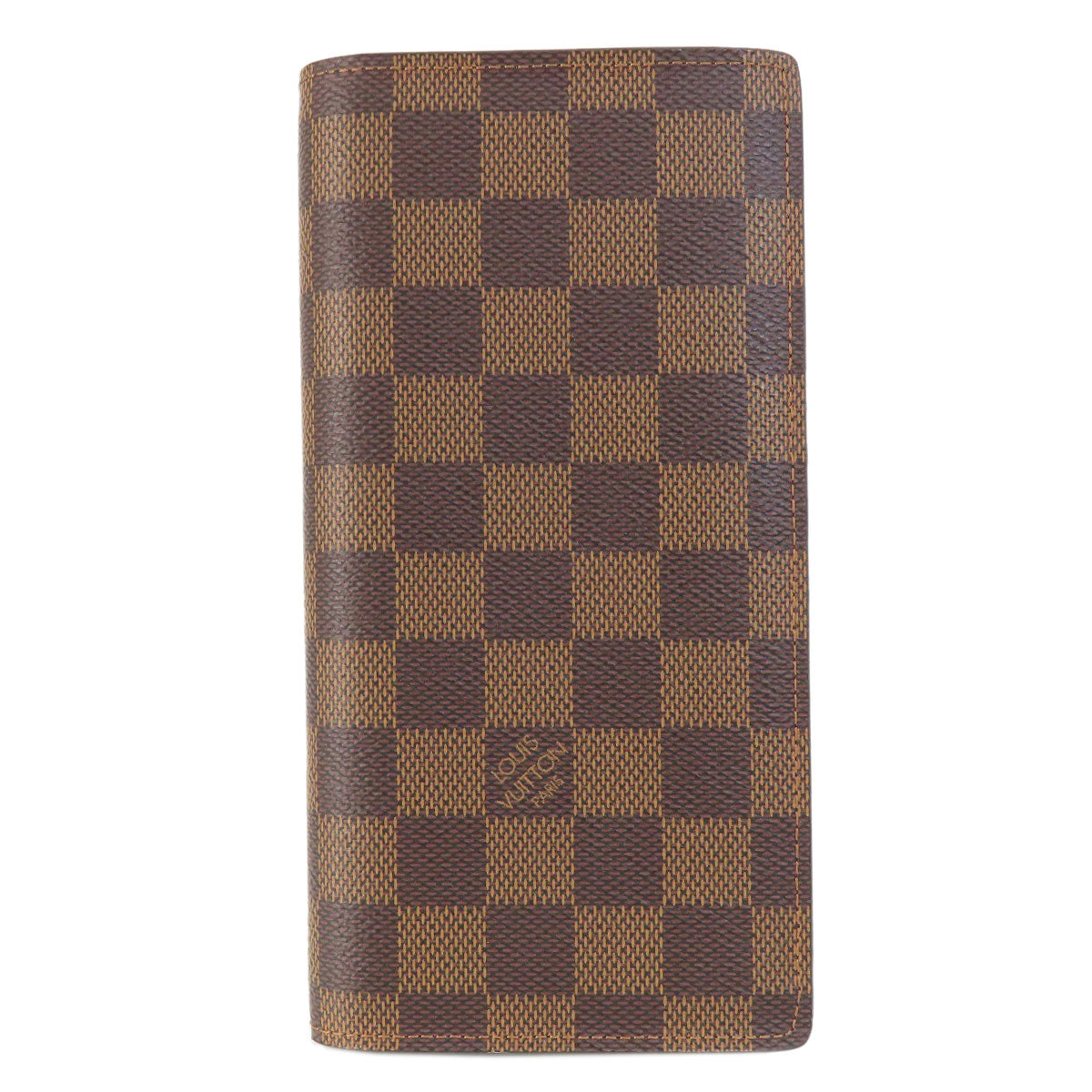 LOUIS VUITTON Long Wallet Purse N60017 Damier canvas Brown Portefeuilleï¿½EBrazza Former mens