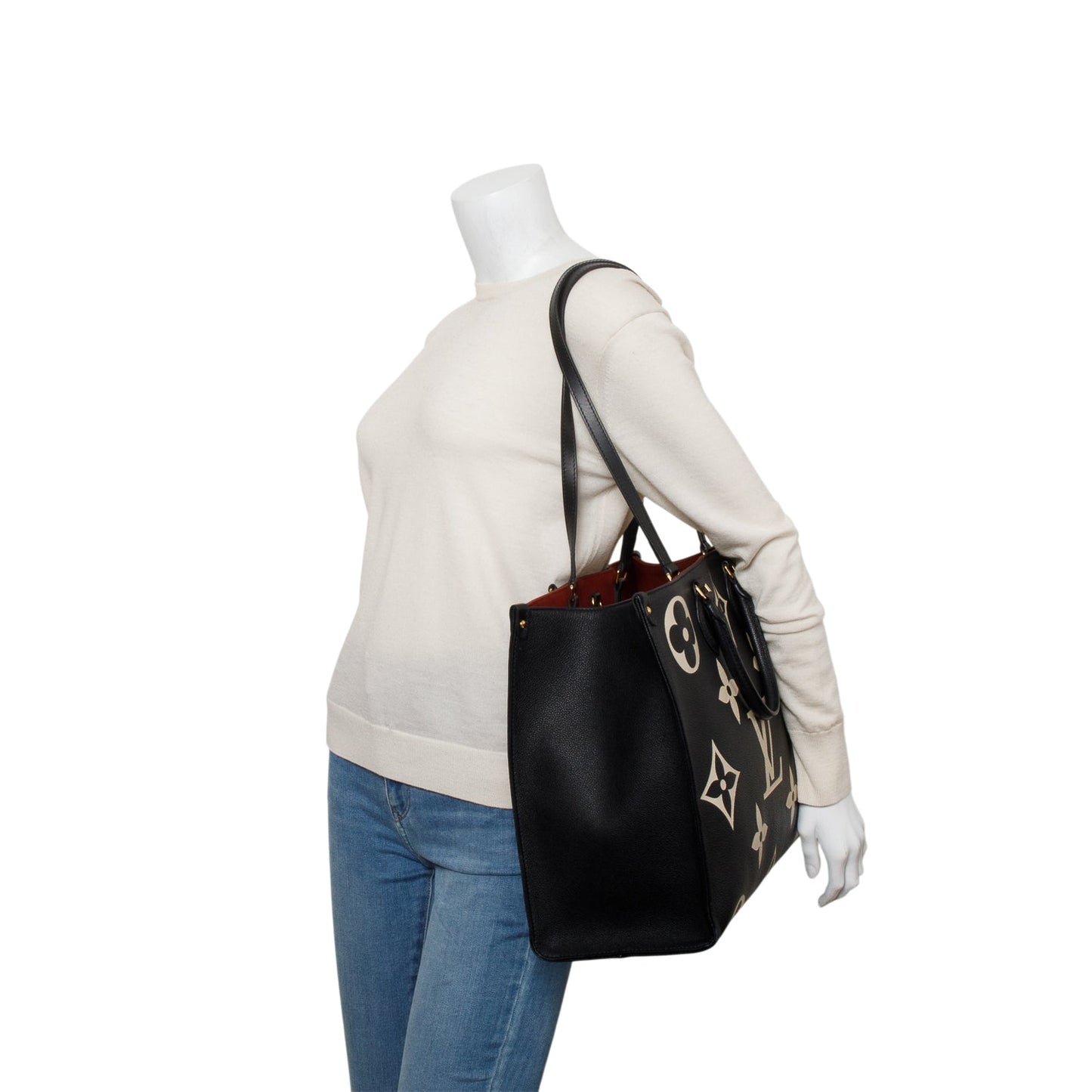Louis Vuitton Bicolor Monogram Empreinte Leather OnTheGo MM