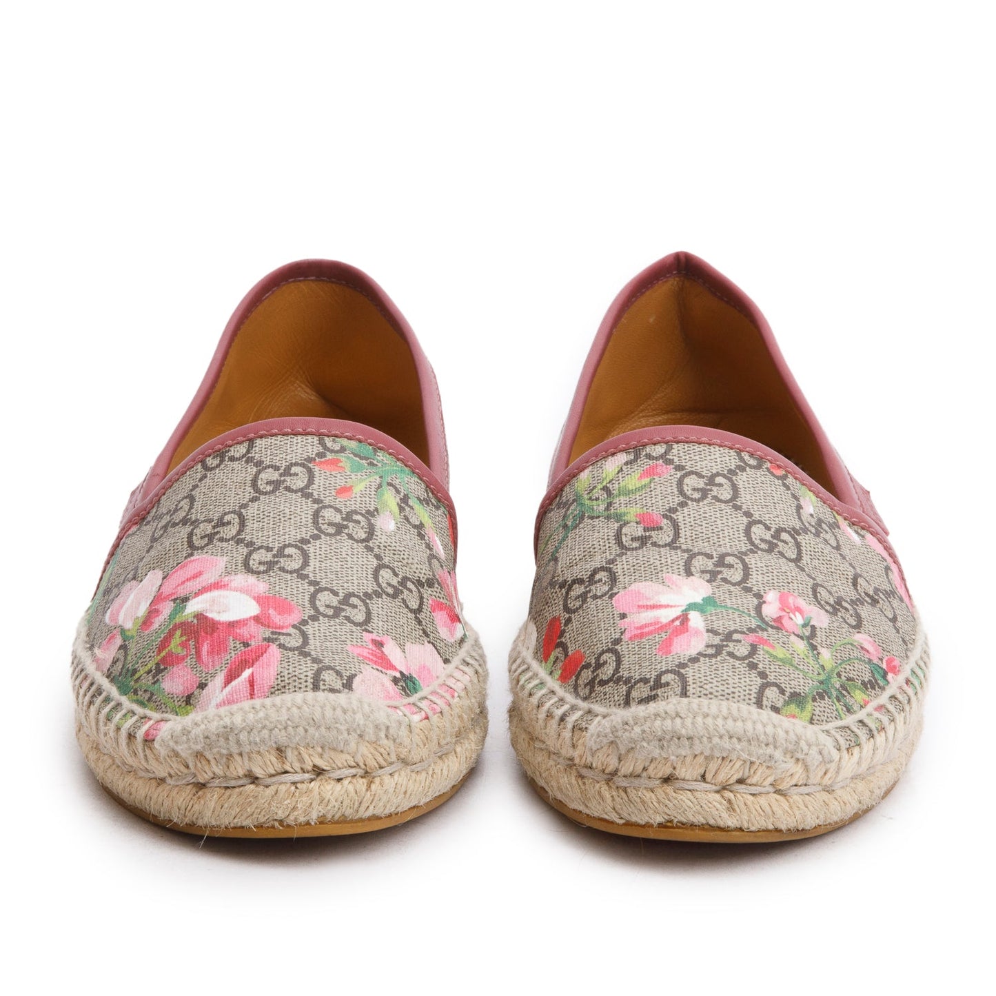 Gucci GG Supreme Blooms Espadrille, Size 38.5