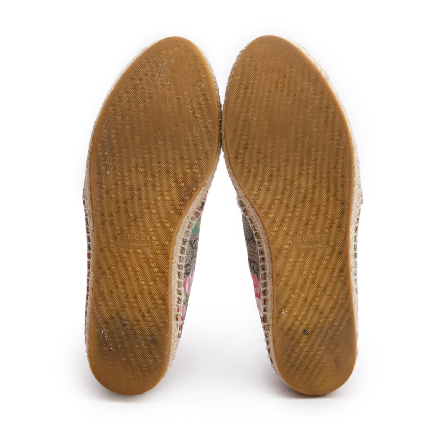 Gucci GG Supreme Blooms Espadrille, Size 38.5