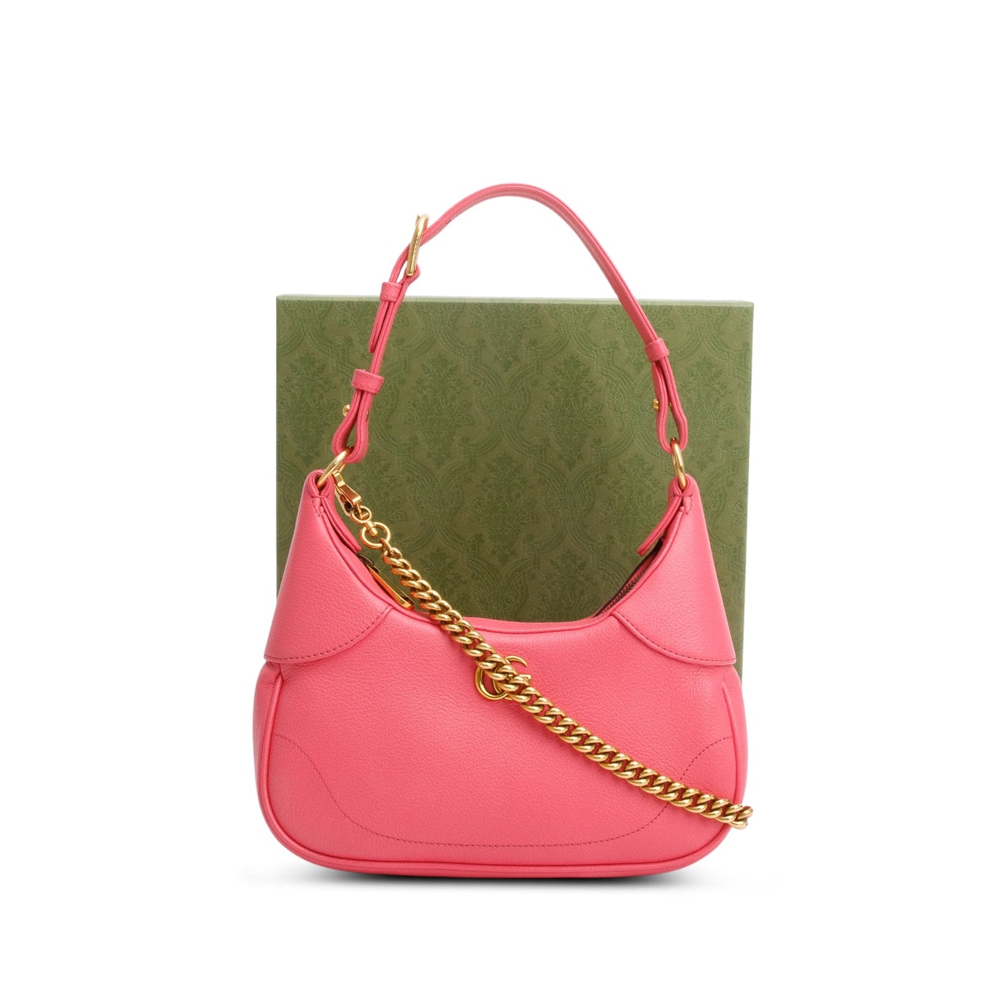 Gucci 2024 Pink Goatskin Small Aphrodite Shoulder Bag