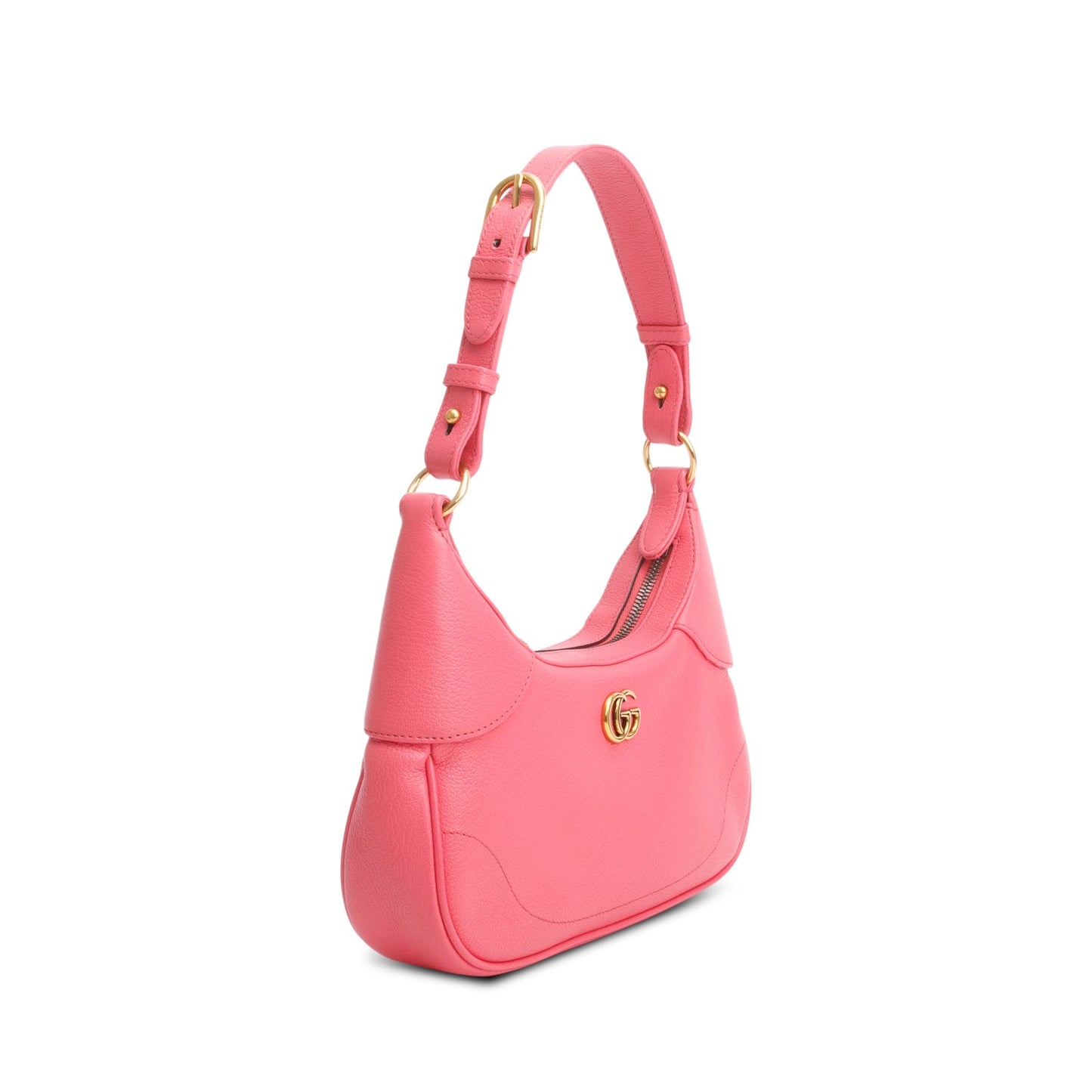 Gucci 2024 Pink Goatskin Small Aphrodite Shoulder Bag