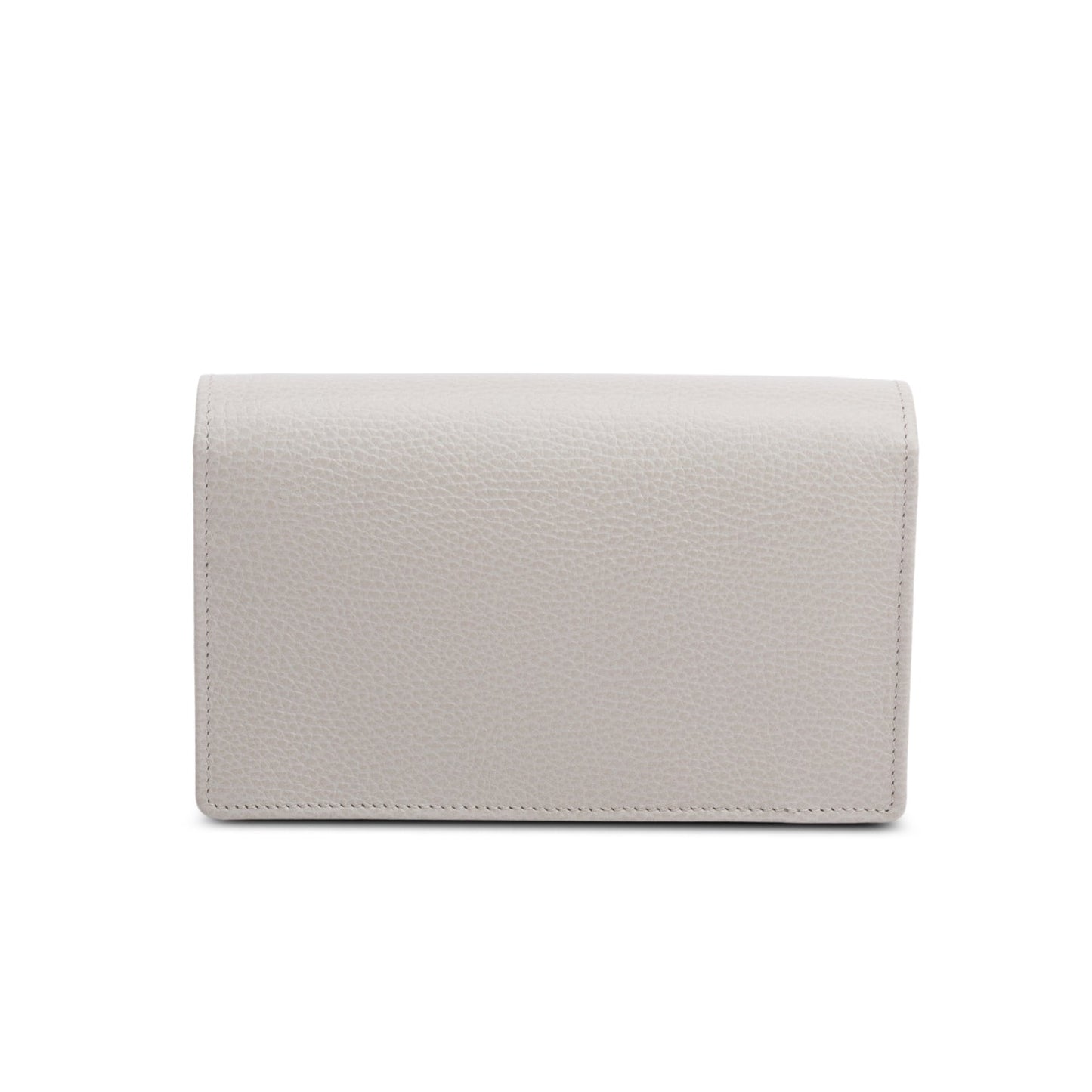 Gucci Grey/Pink Mini GG Marmont Chain Wallet