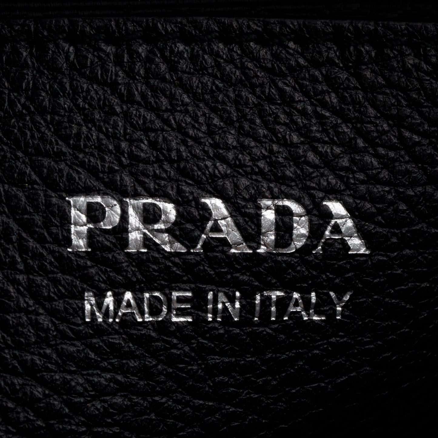 Prada Black Vitello Daino Soft Medium Double Zip Shoulder Bag
