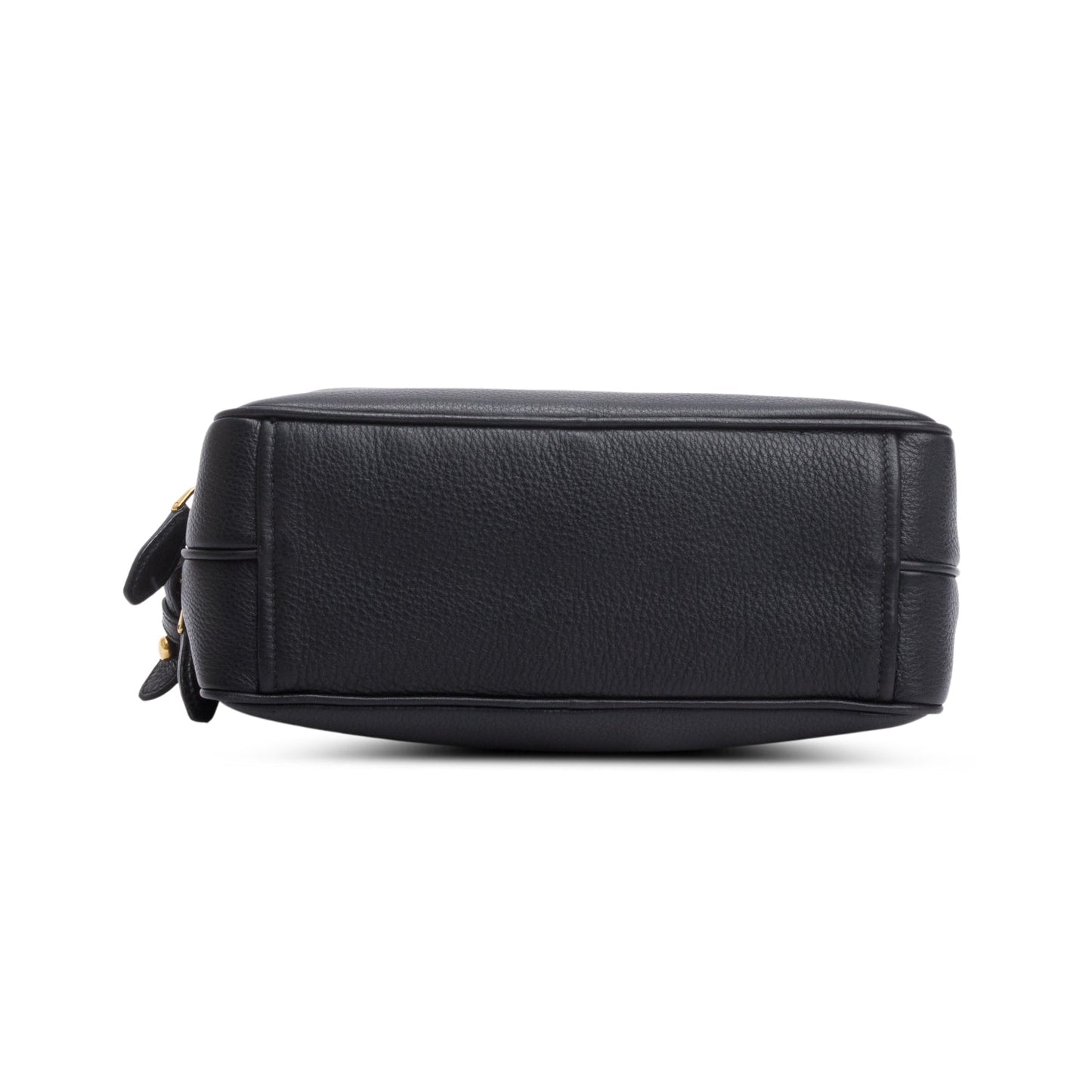 Prada Black Vitello Phenix Leather Camera Bag