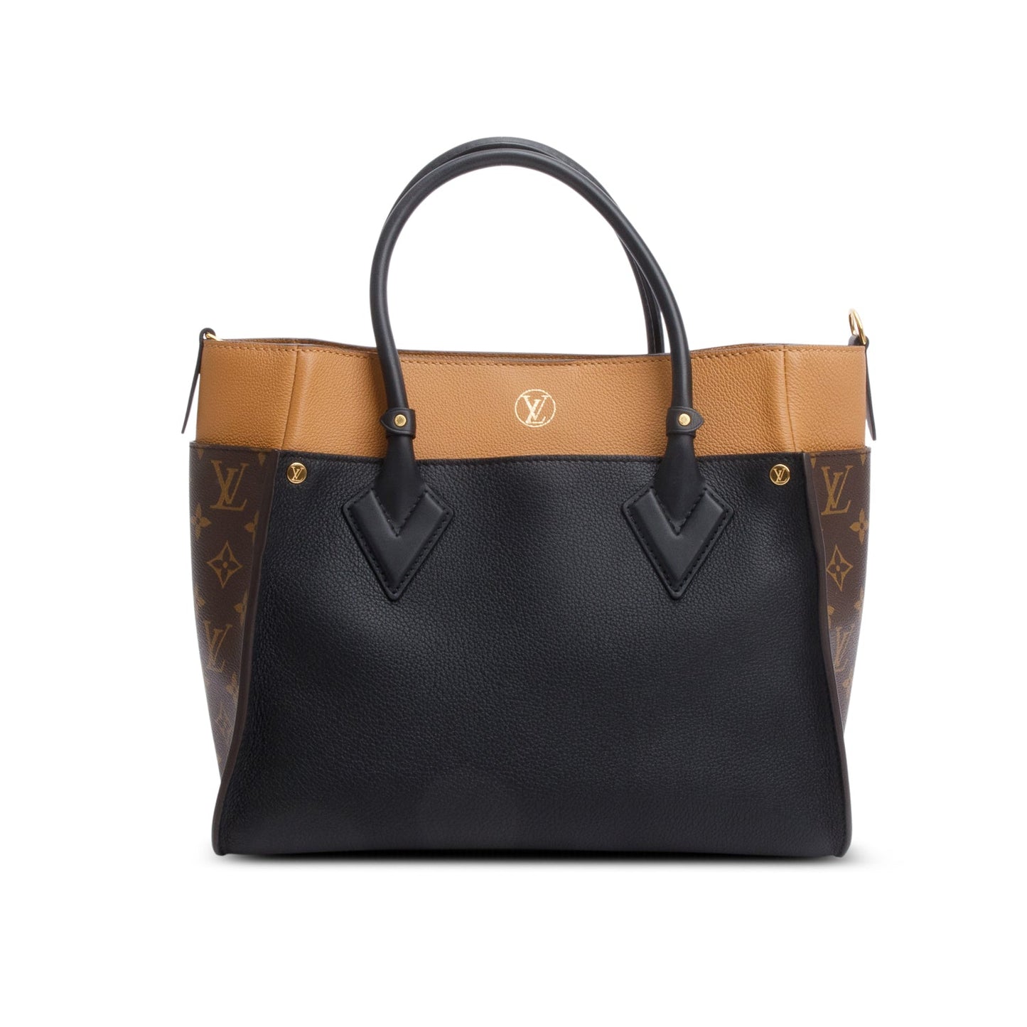 Louis Vuitton 2020 Monogram Black Calfskin On My Side MM