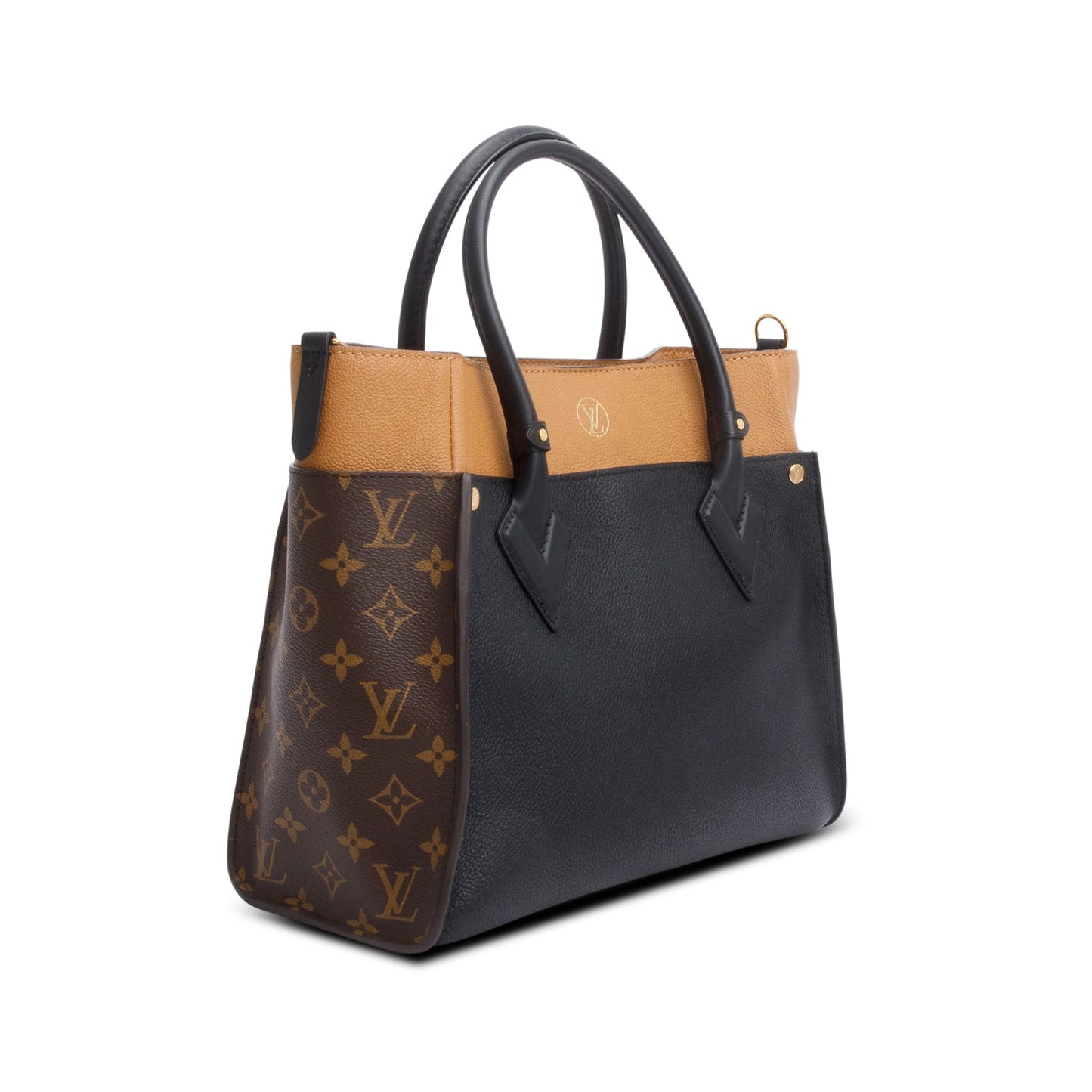 Louis Vuitton 2020 Monogram Black Calfskin On My Side MM