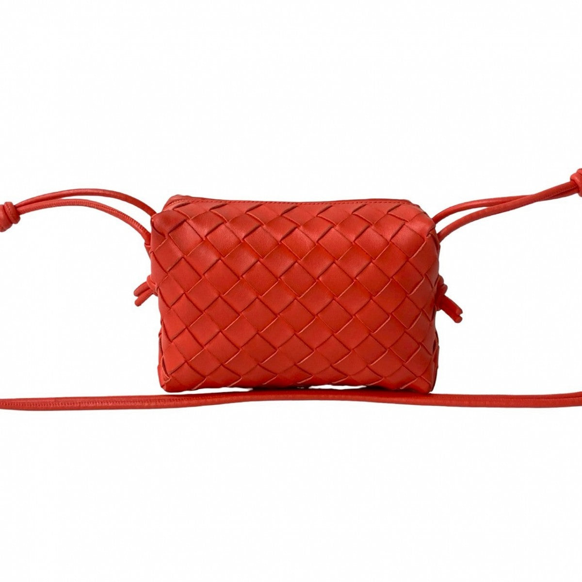 BOTTEGAVENETA Shoulder Bag leather Red Mini Loop