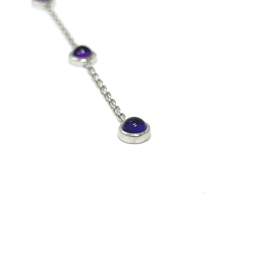 GUCCI Necklace K18WG Silver K18WG Amethyst