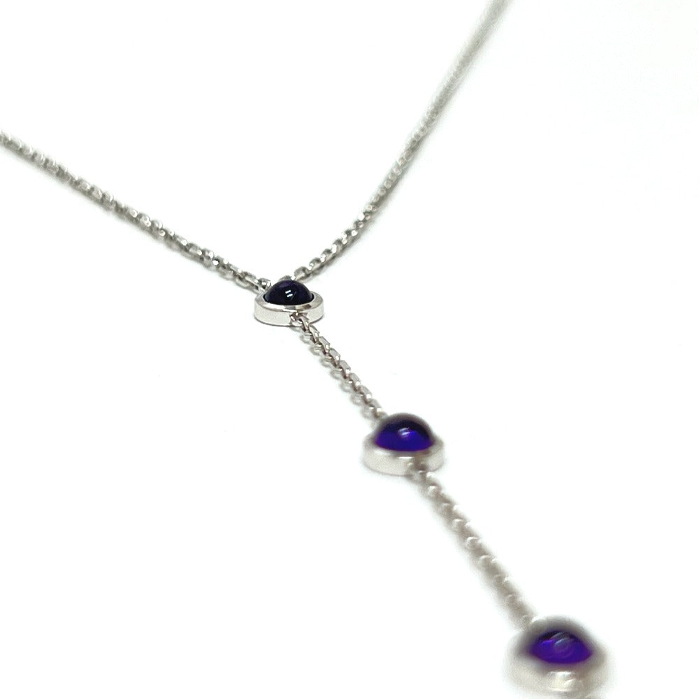 GUCCI Necklace K18WG Silver K18WG Amethyst
