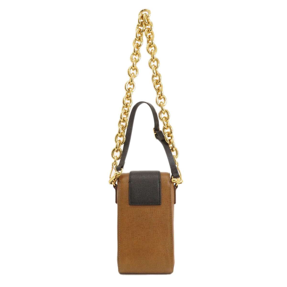 BURBERRY Shoulder Bag leather Brown 3WAY Belt Motif