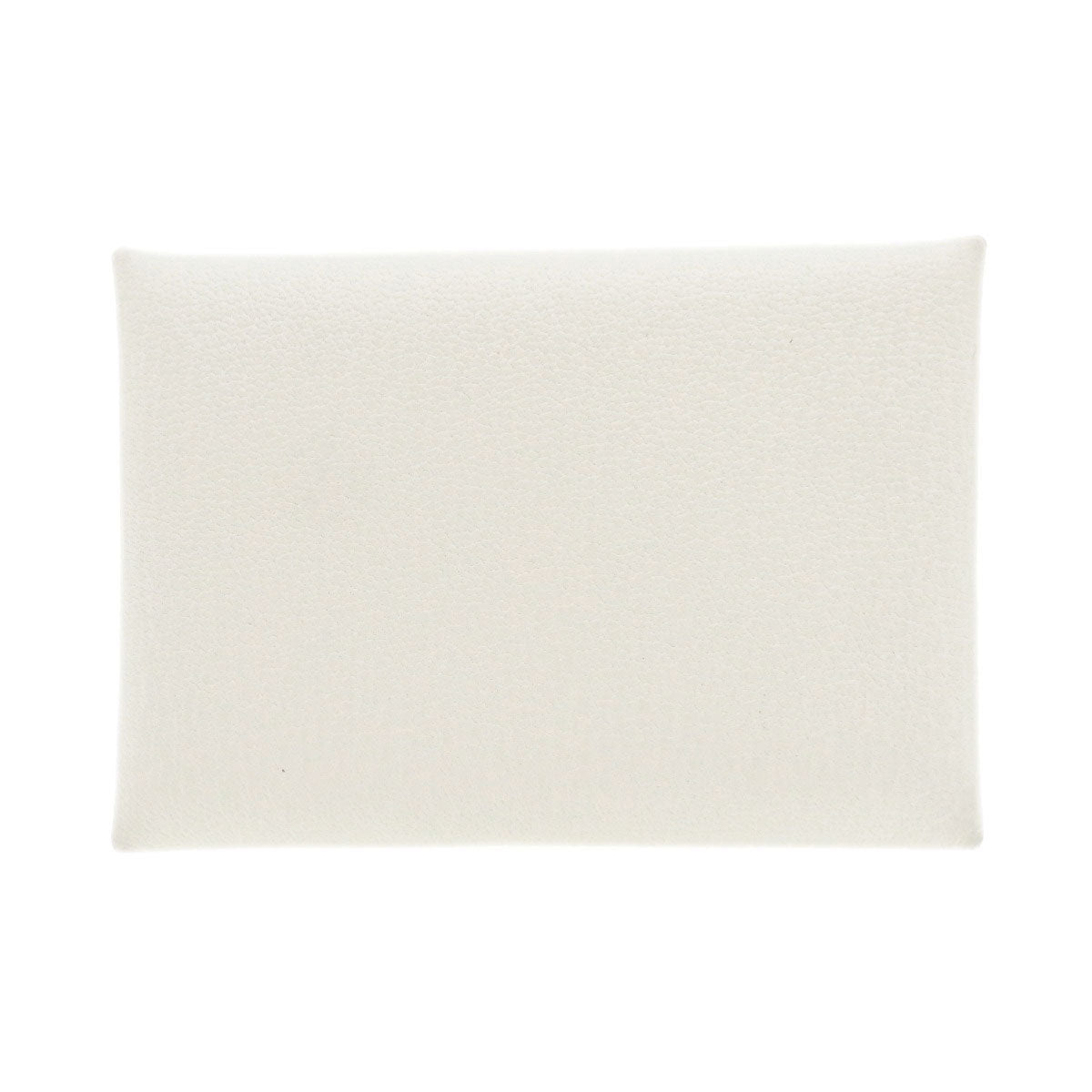 HERMES Card Case Shave white Calvi Duo Chevre Women