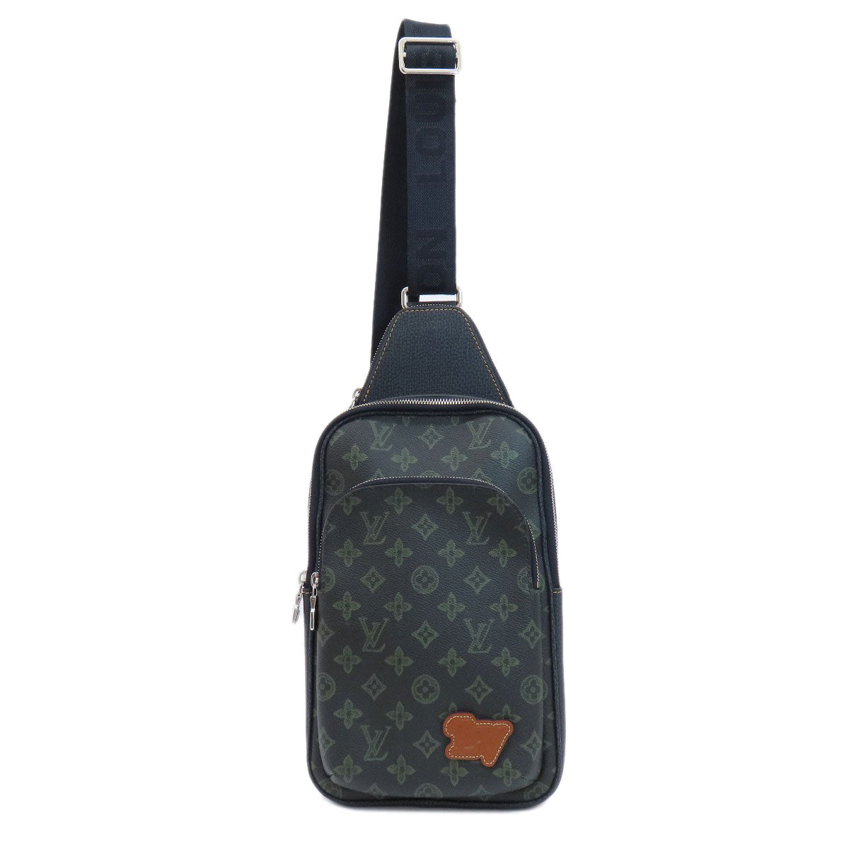 LOUIS VUITTON Sling bag M46344 Monogram canvas green Avenue Sling Bag Monogram Records