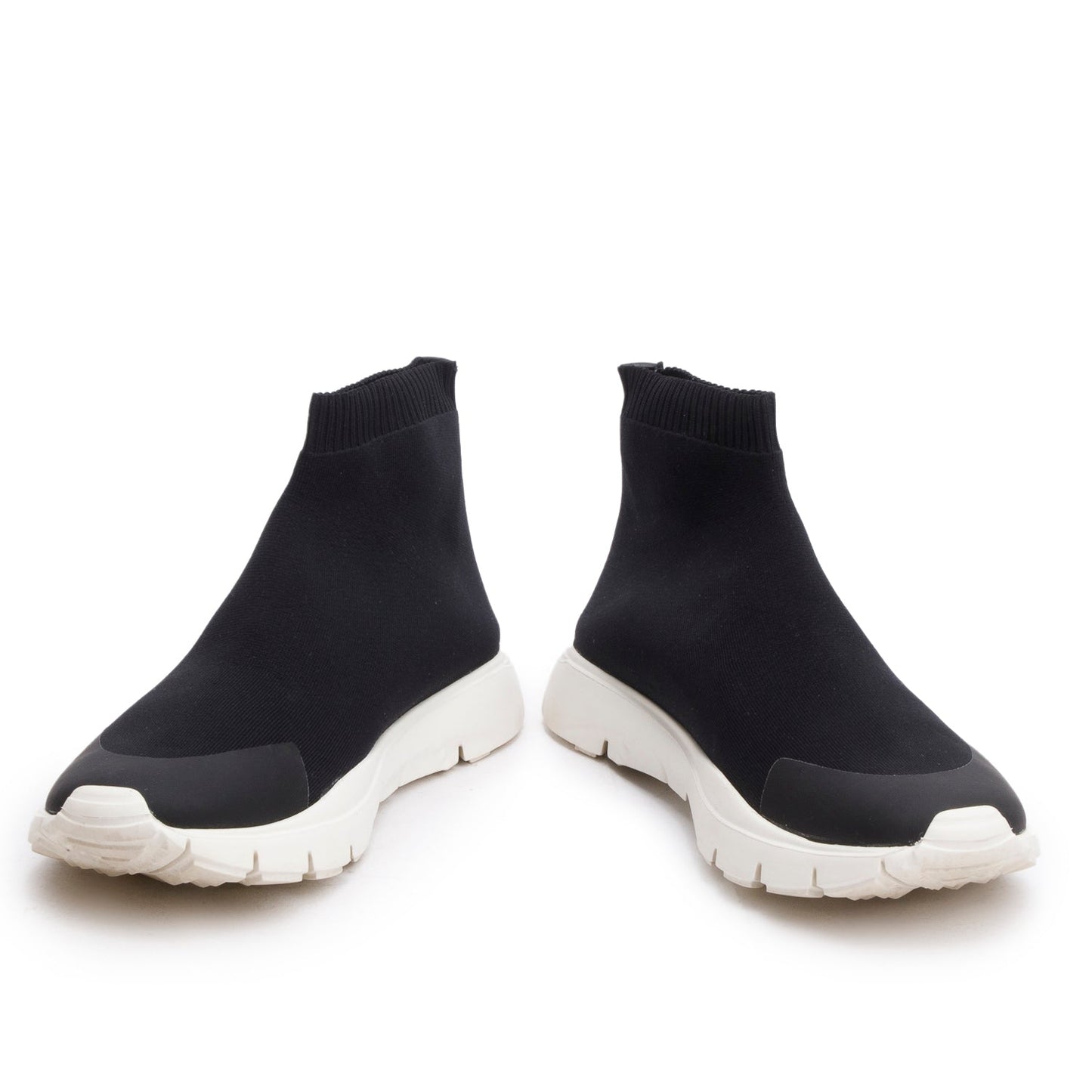 Valentino Black VLogo Embroidered Sock Sneakers, Size 38