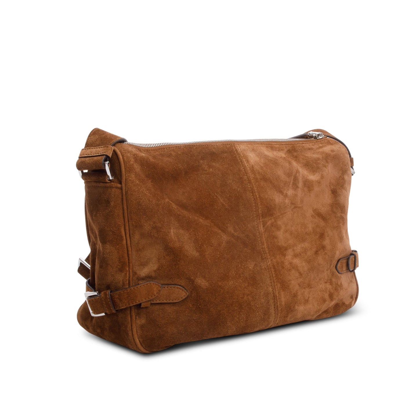 Prada Brown Suede Messenger Bag