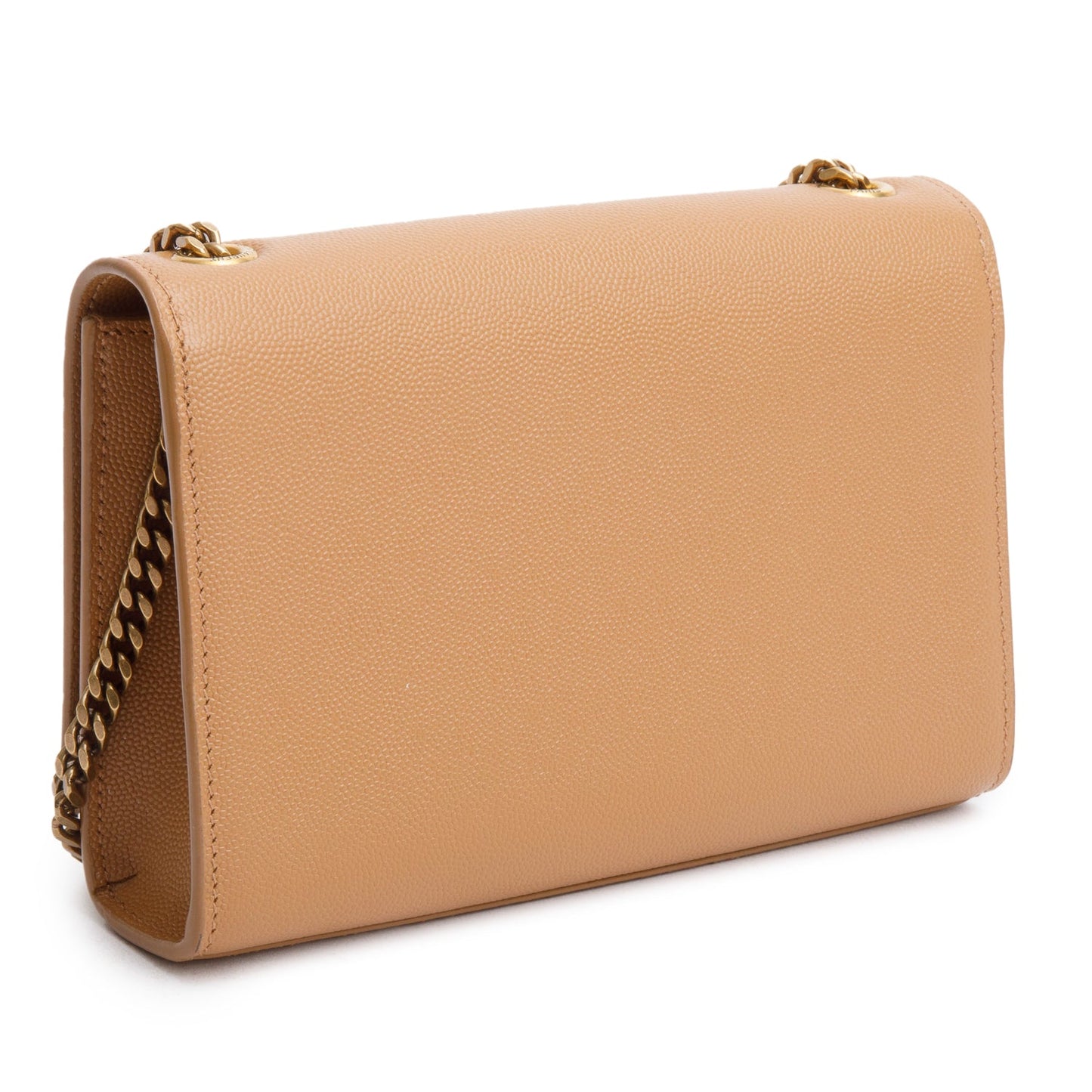 Saint Laurent 2020 Beige Grain de Poudre Leather Small Monogram Kate Satchel