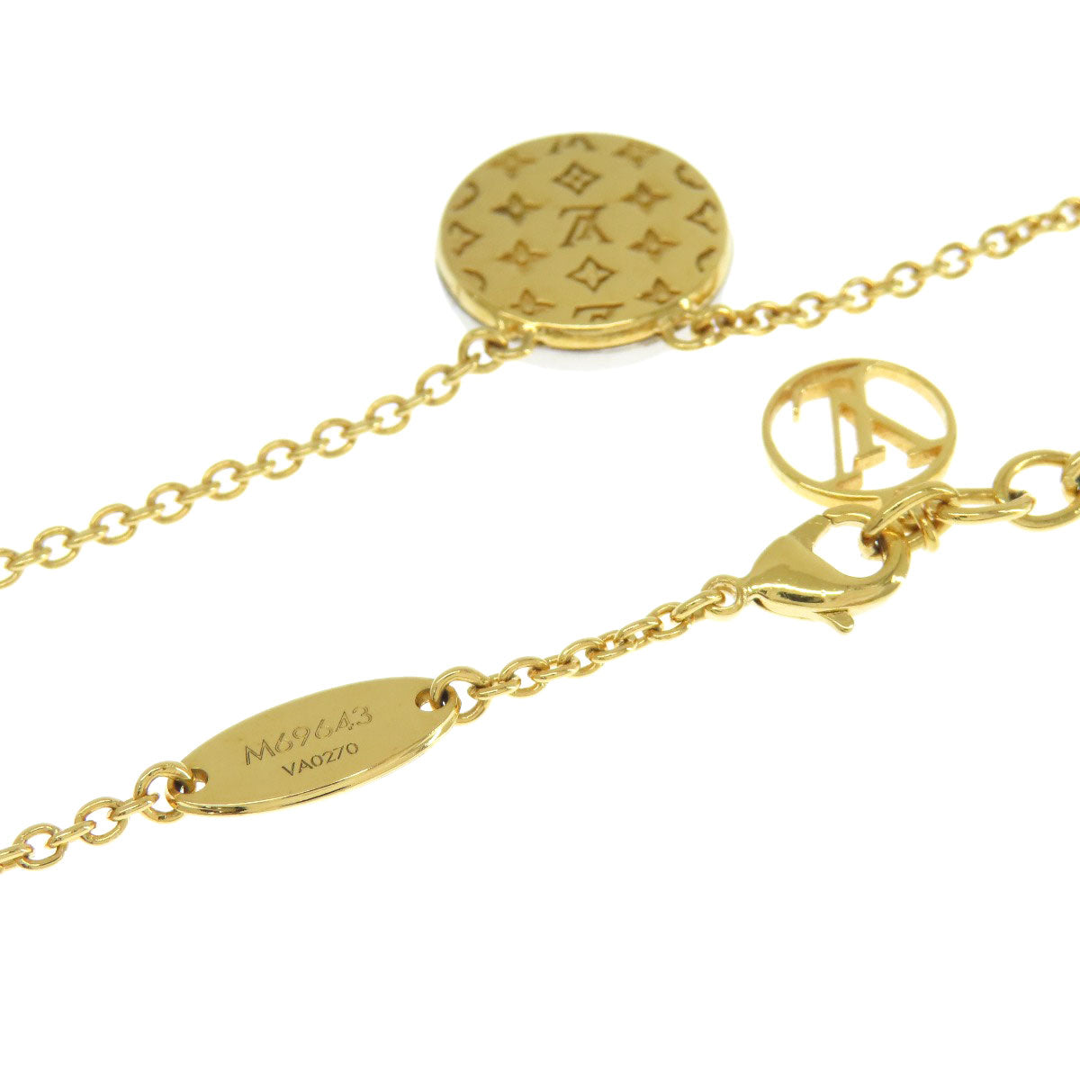 LOUIS VUITTON Necklace M69643 metallic gold Collier LtoV Women