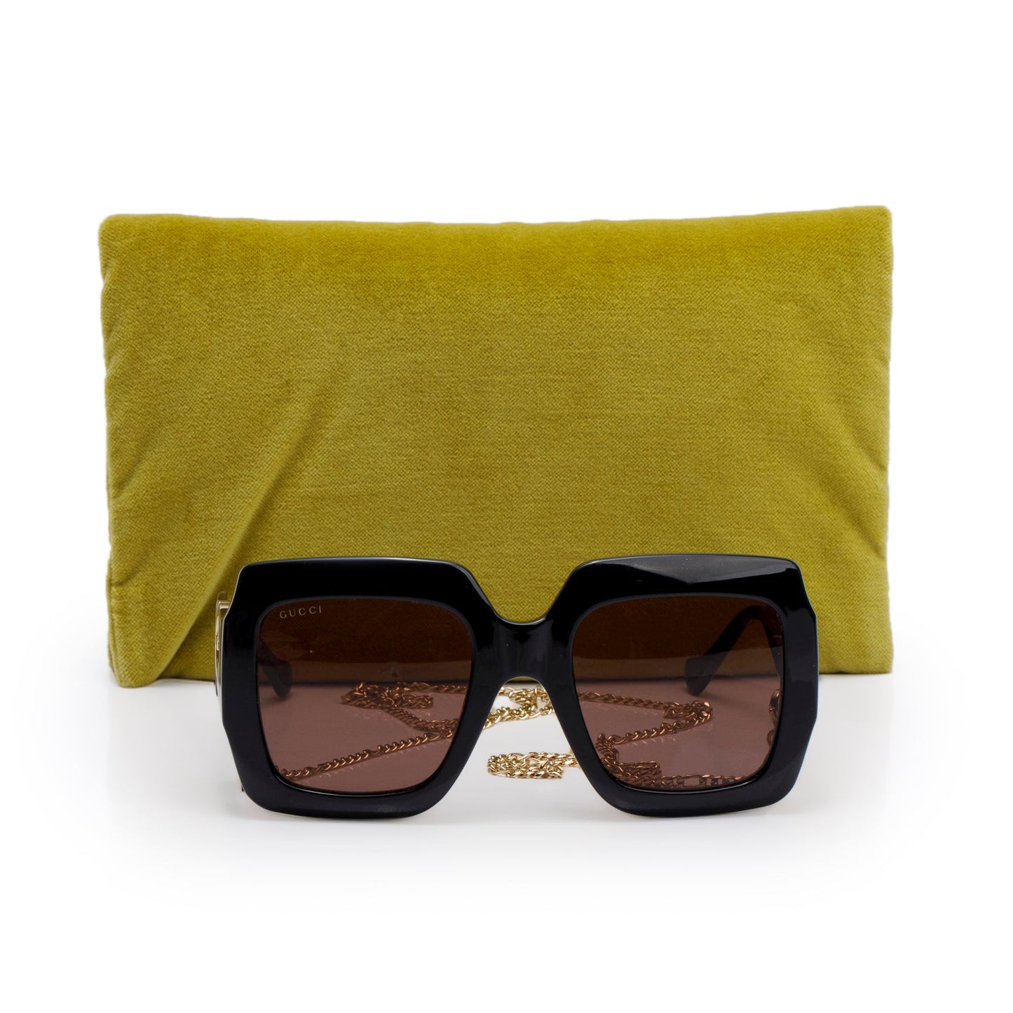 Gucci GG1022S Black Double G Oversized Square Sunglasses