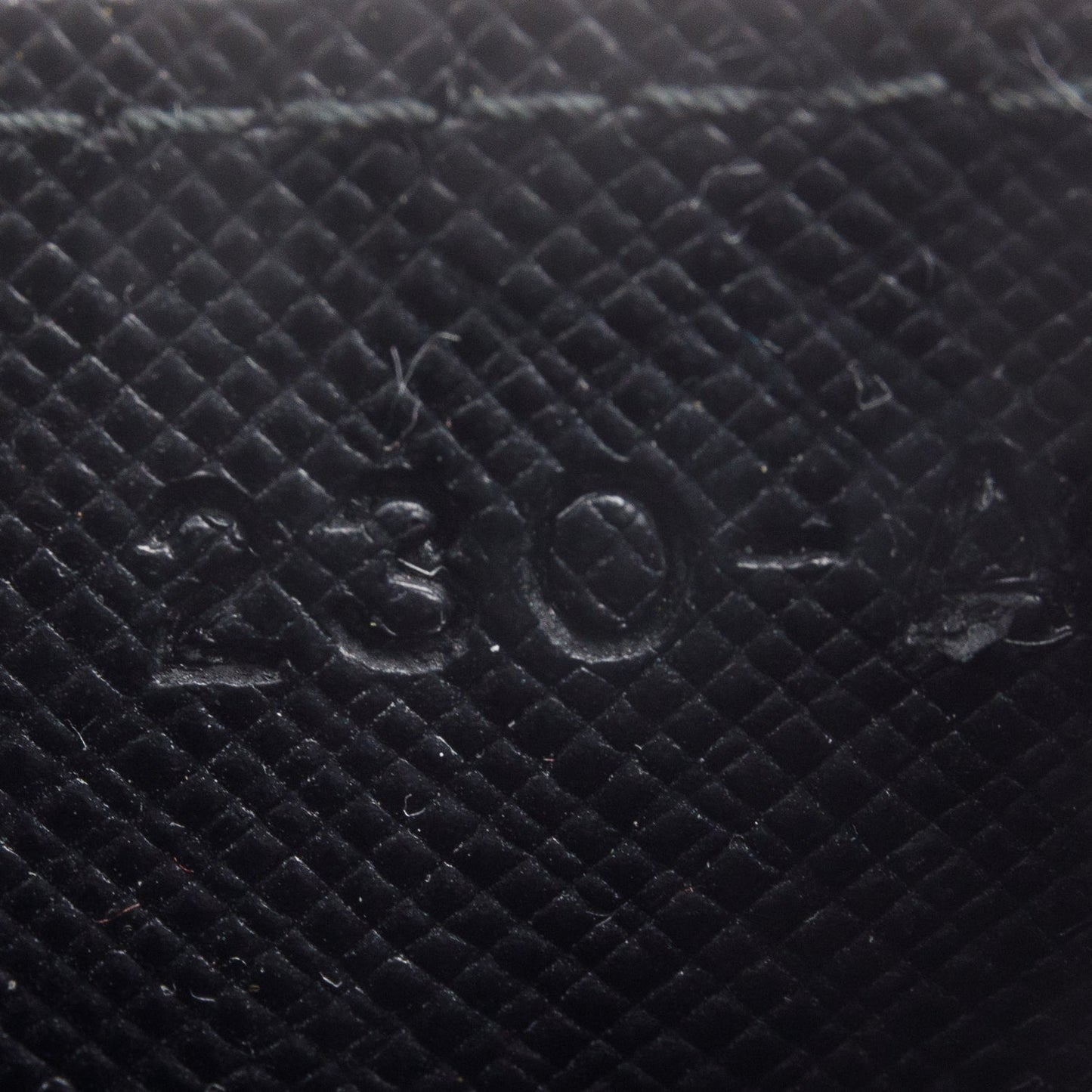 Prada 2020 Black Saffiano Leather Triangle Card Case