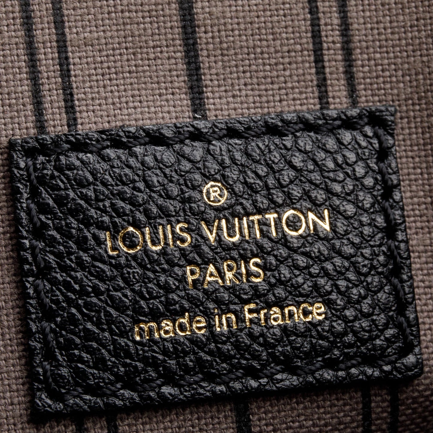 Louis Vuitton Black Monogram Empreinte Leather Pochette Metis
