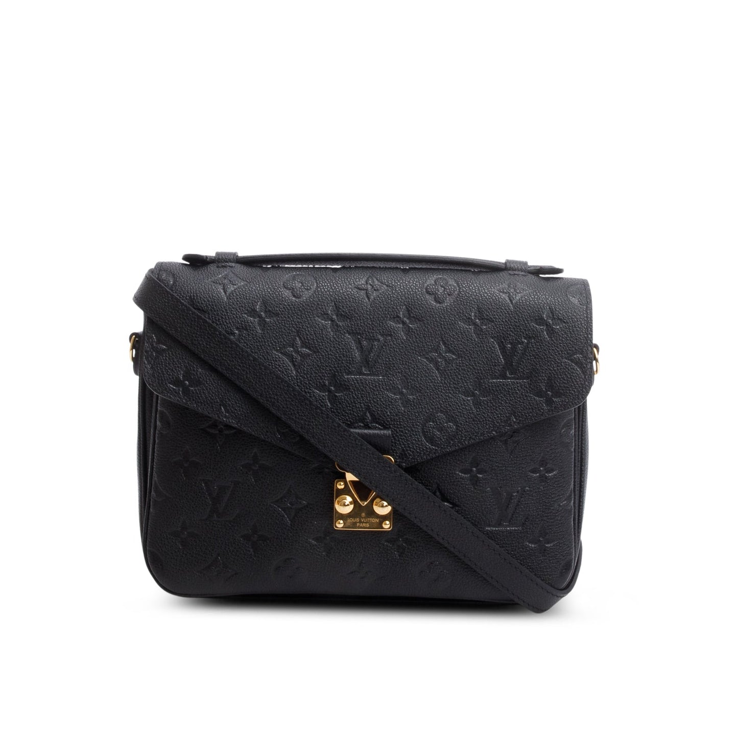 Louis Vuitton Black Monogram Empreinte Leather Pochette Metis