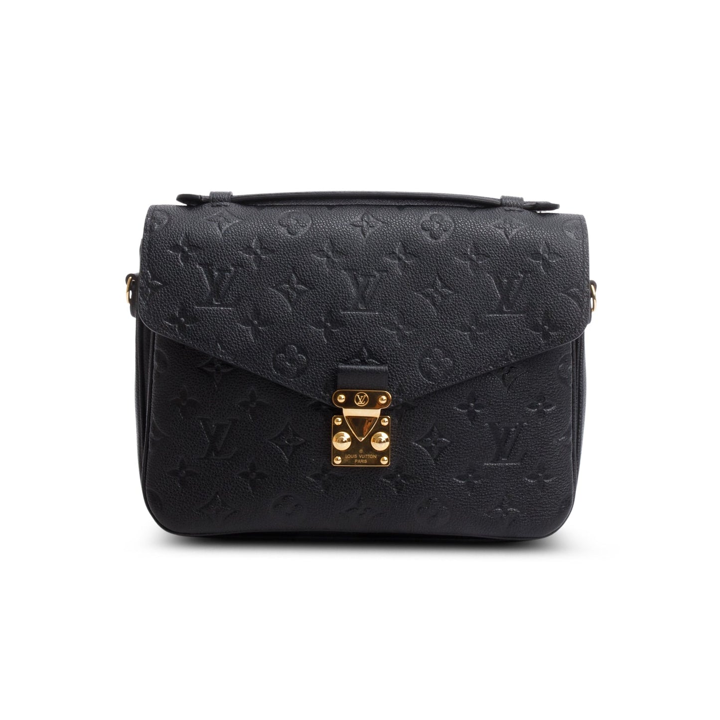 Louis Vuitton Black Monogram Empreinte Leather Pochette Metis