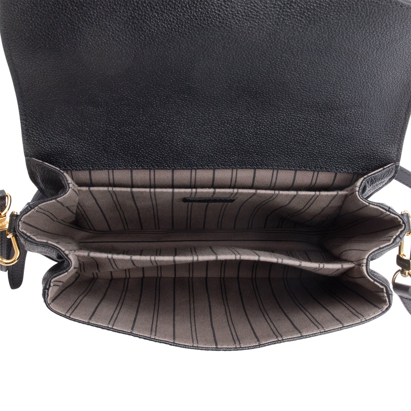 Louis Vuitton Black Monogram Empreinte Leather Pochette Metis
