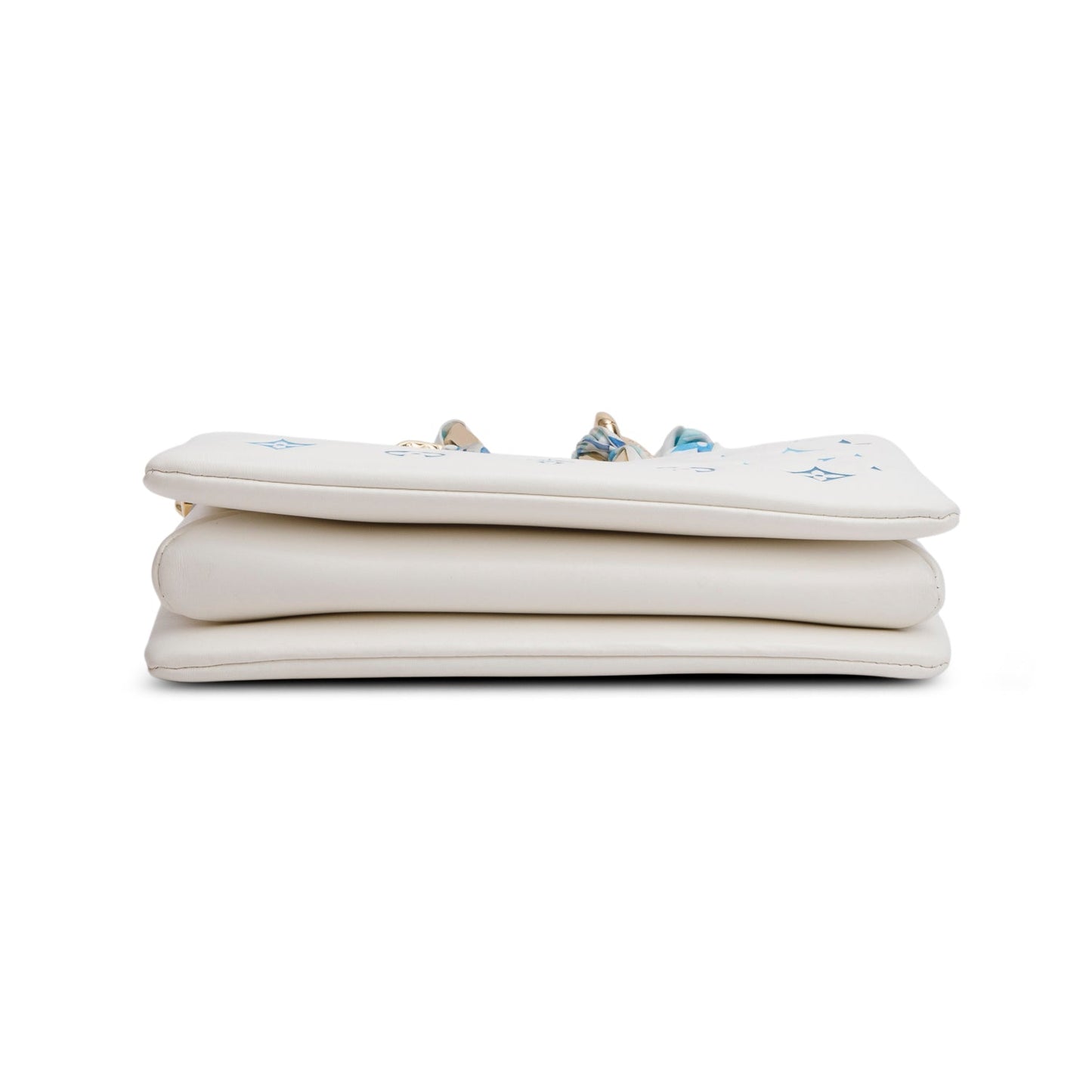 Louis Vuitton 2024 White Lambskin Embossed Monogram By The Pool Coussin PM