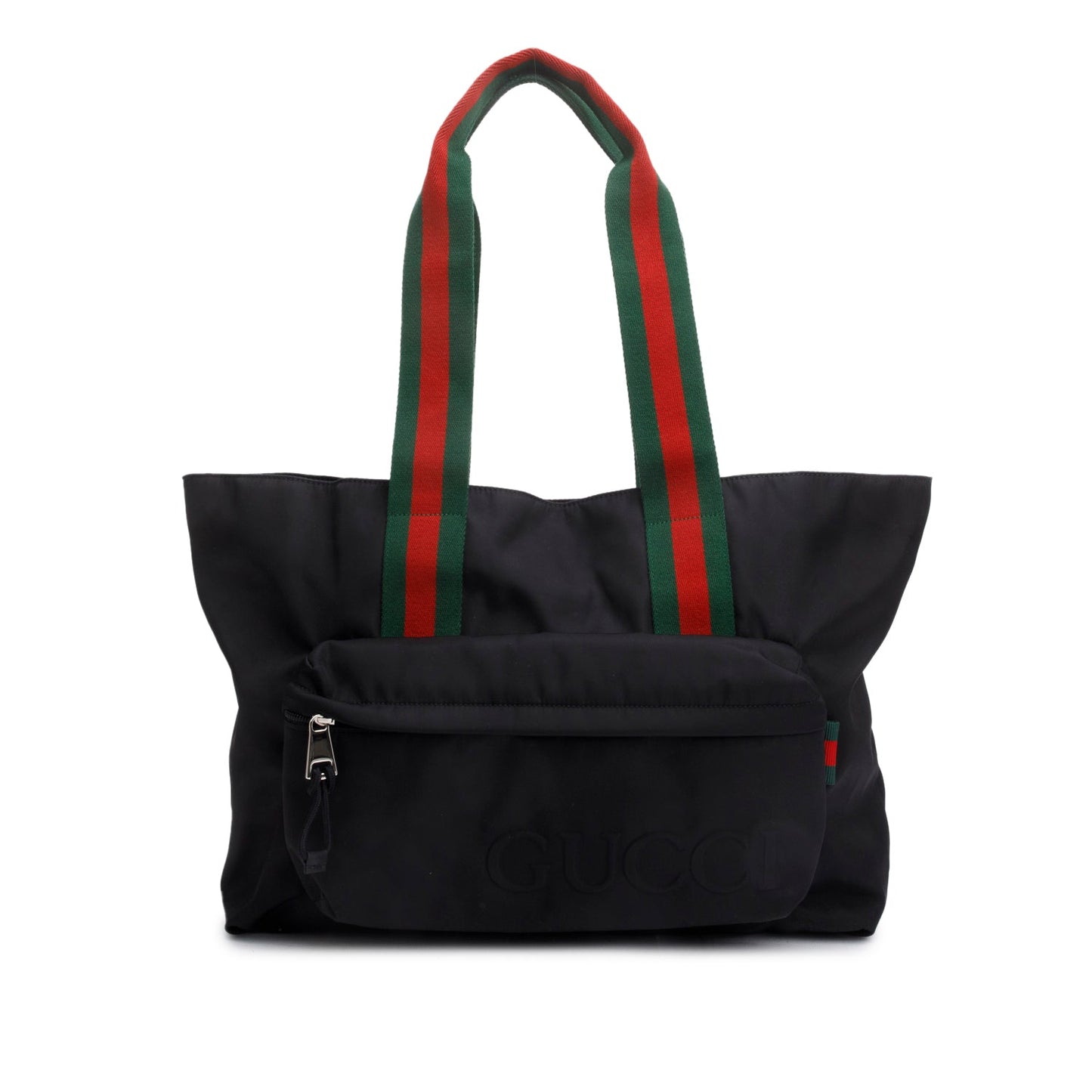 Gucci Black Nylon Web Weekender Bag
