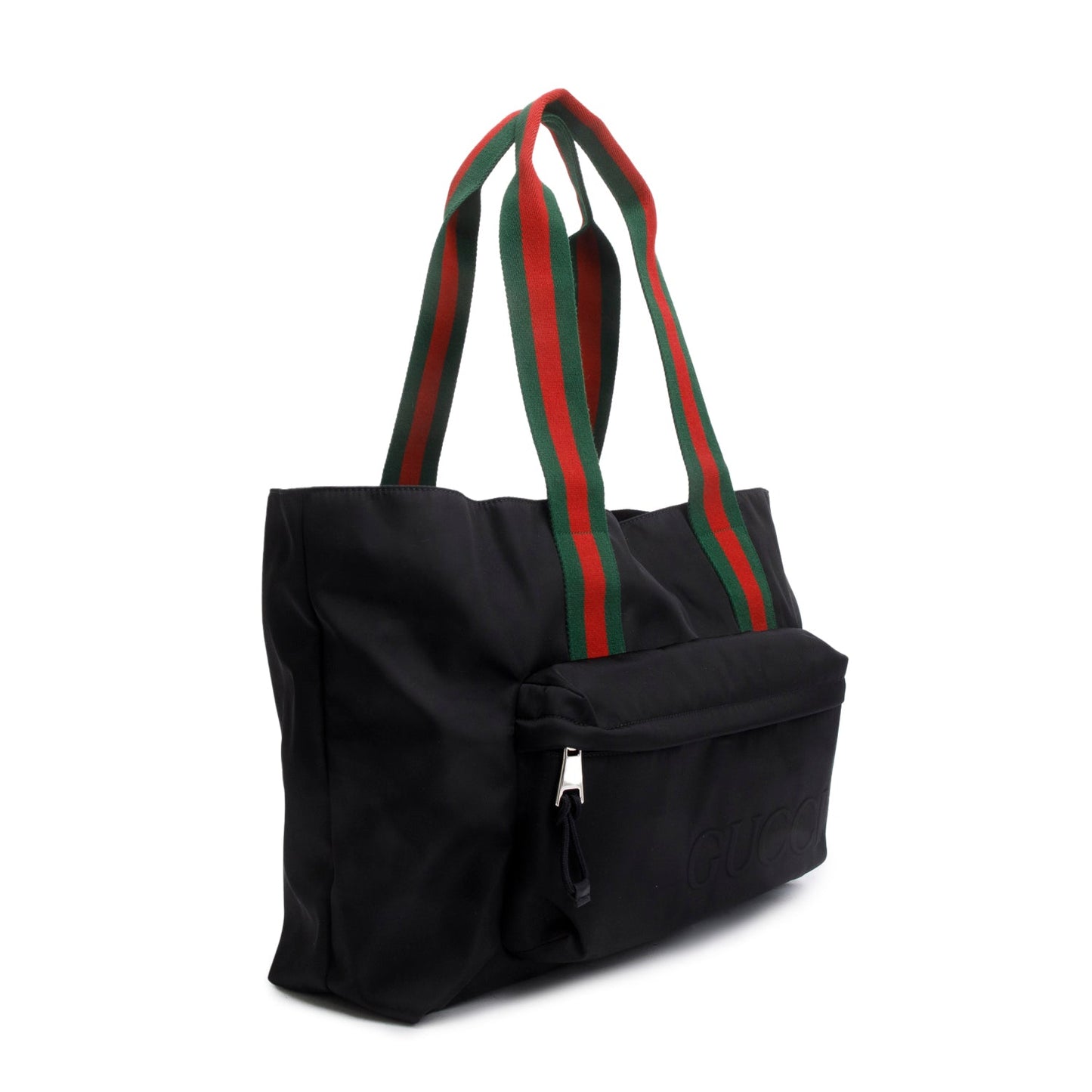 Gucci Black Nylon Web Weekender Bag