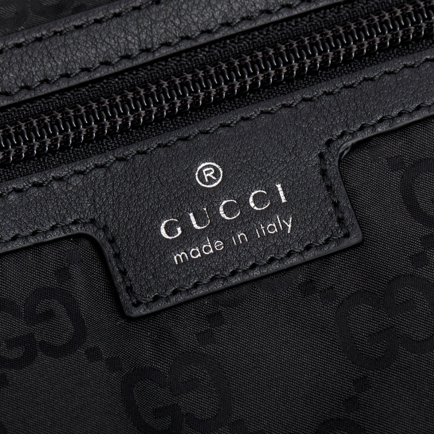 Gucci Black Nylon Web Weekender Bag