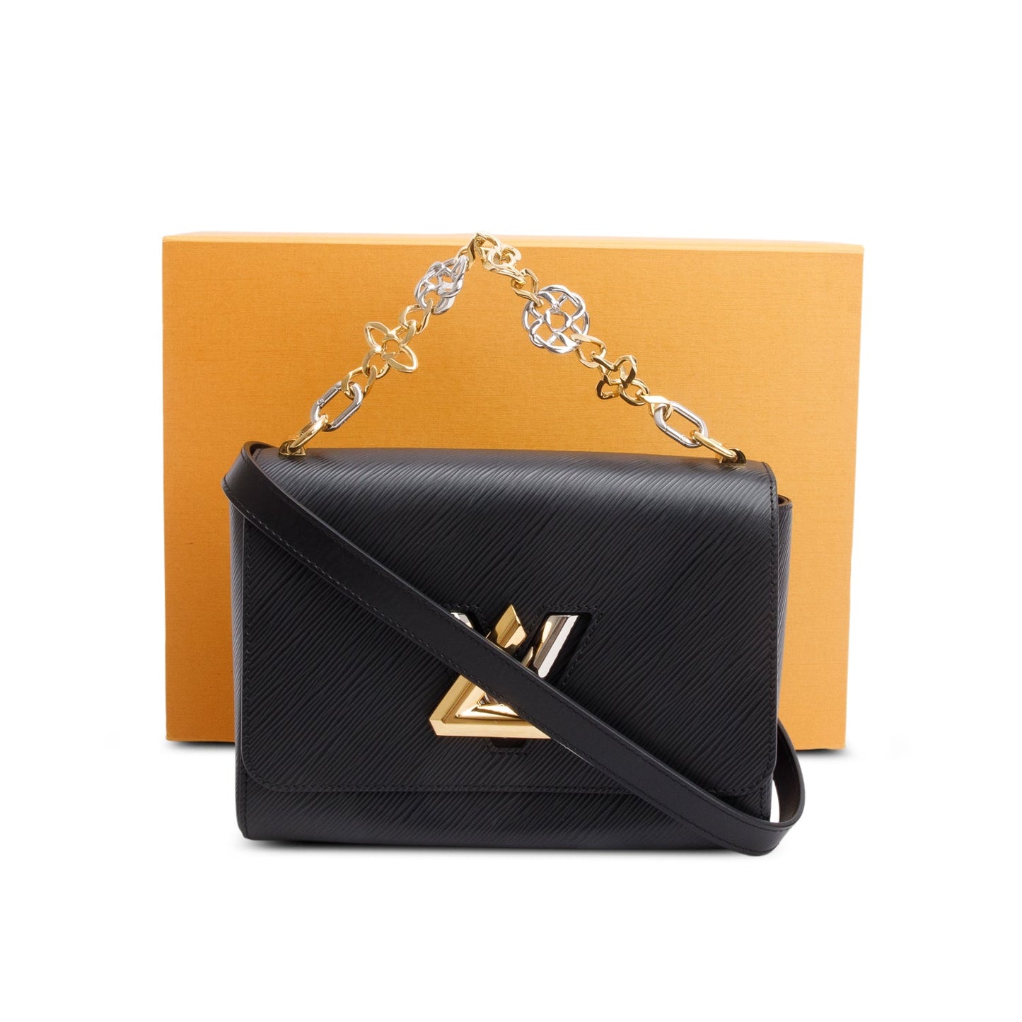 Louis Vuitton Black Epi Leather Twist MM