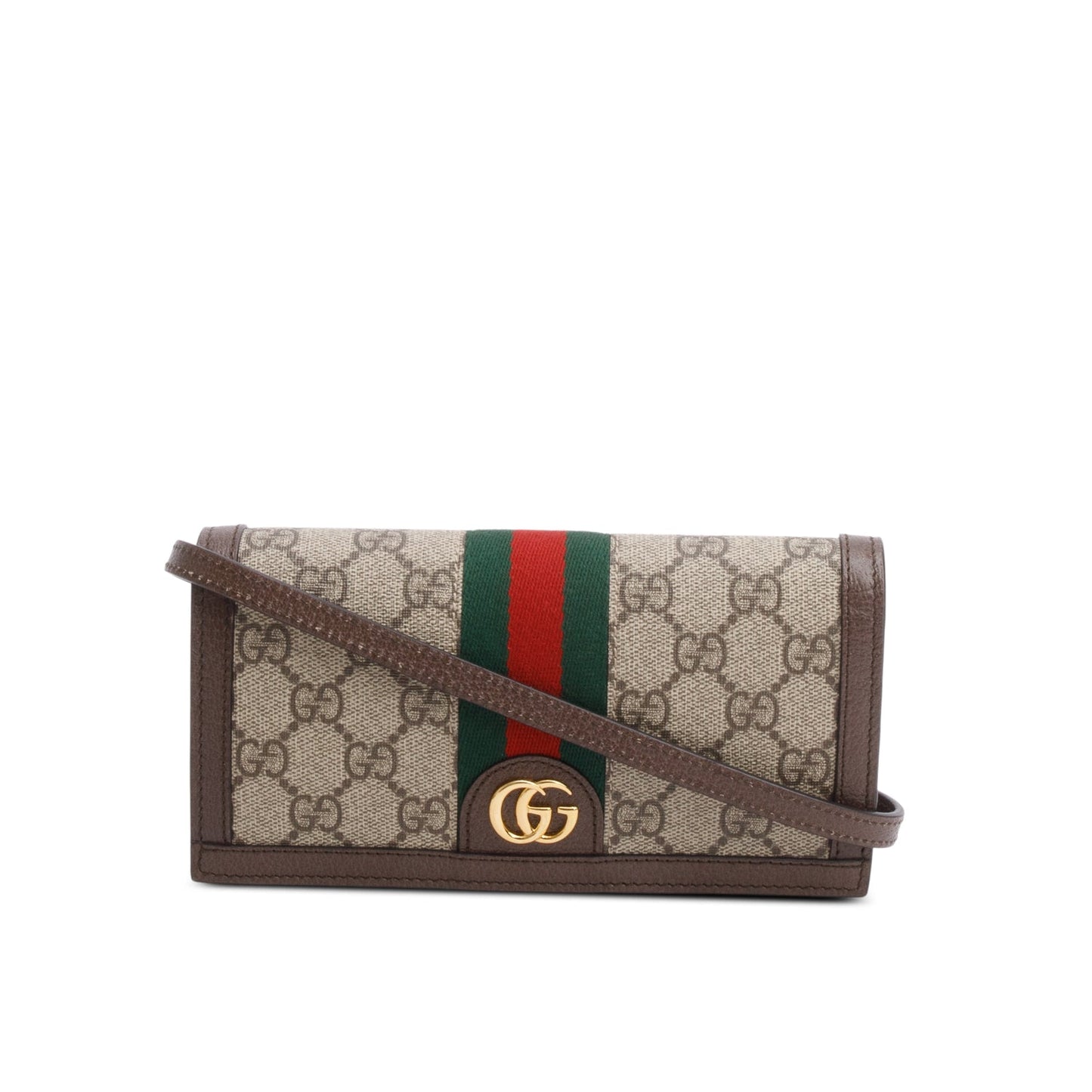 Gucci GG Supreme Monogram Web Ophidia Wallet on Chain