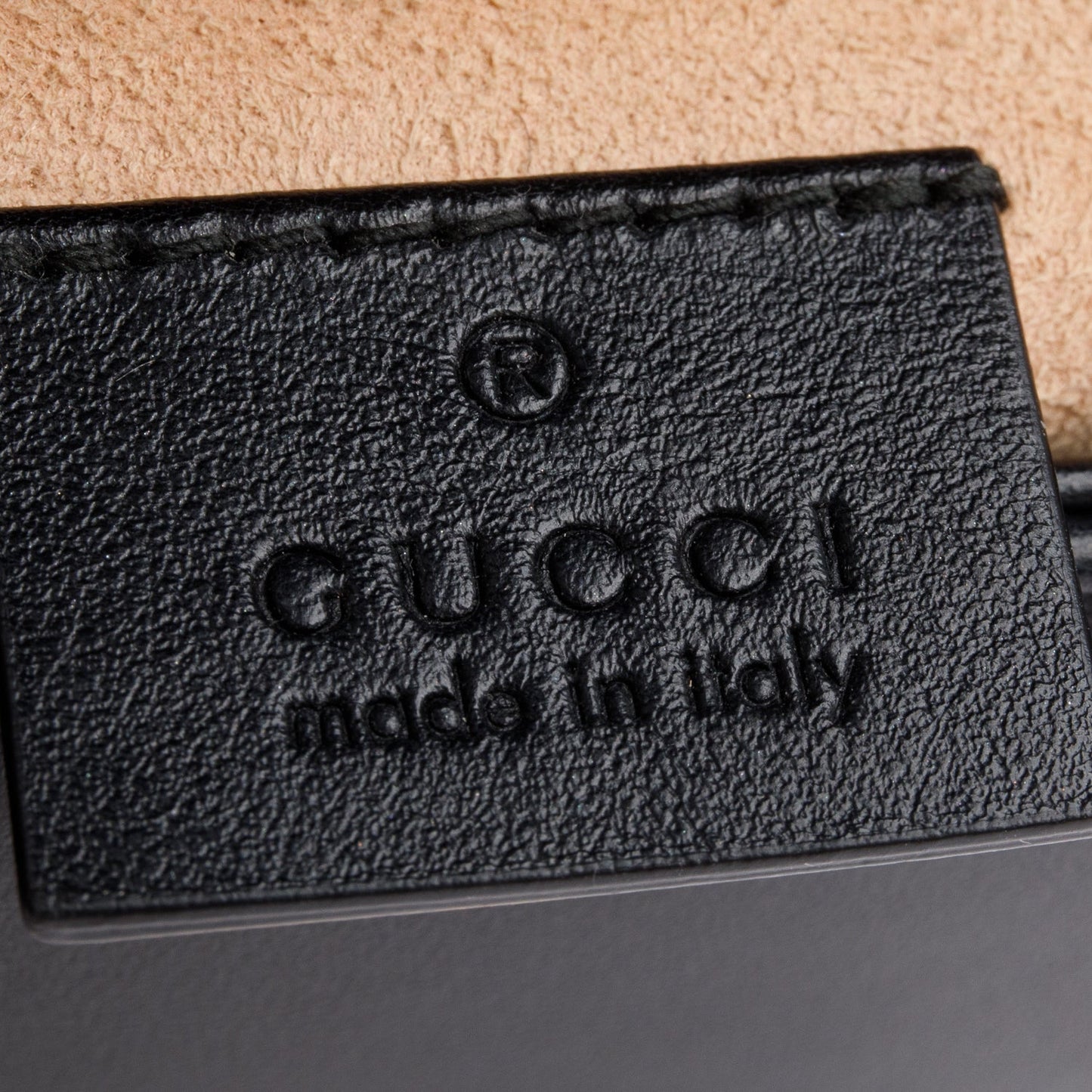Gucci Black Calfskin Matelasse Mini GG Marmont Top Handle Shoulder Bag