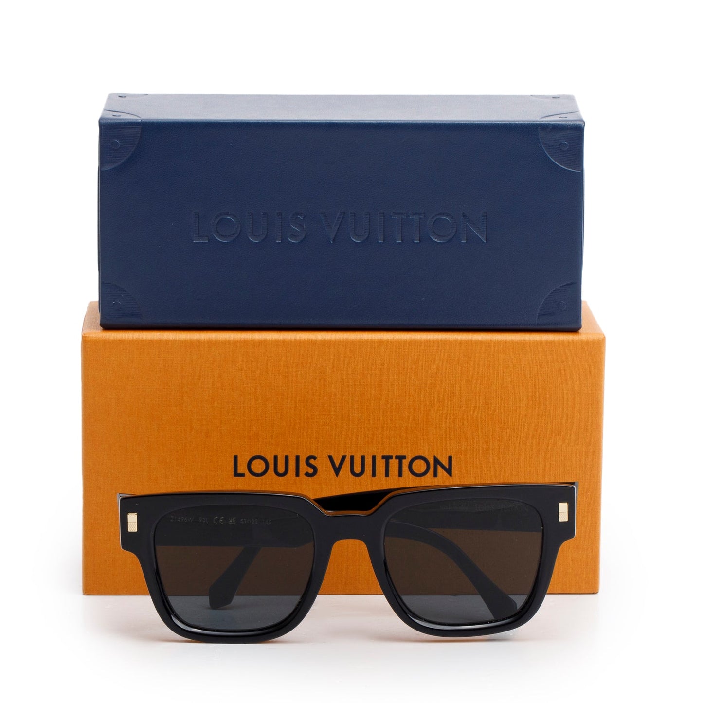 Louis Vuitton 2024 Z1496W Black Acetate LV Escape Square Sunglasses