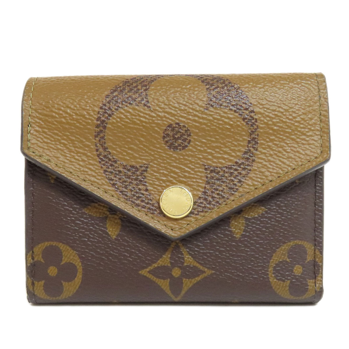 LOUIS VUITTON Bifold Wallet M80725 Monogram reverse Brown Zoe Women