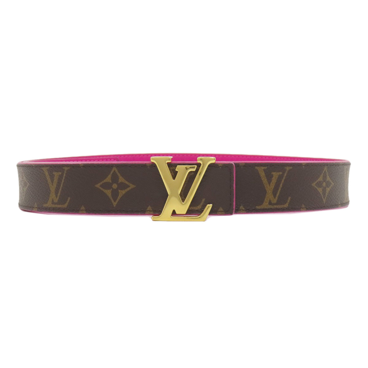LOUIS VUITTON belt M0256 Monogram canvas Brown Suntur LV Initials Women
