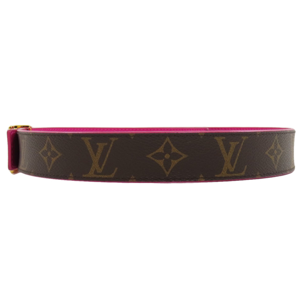 LOUIS VUITTON belt M0256 Monogram canvas Brown Suntur LV Initials Women